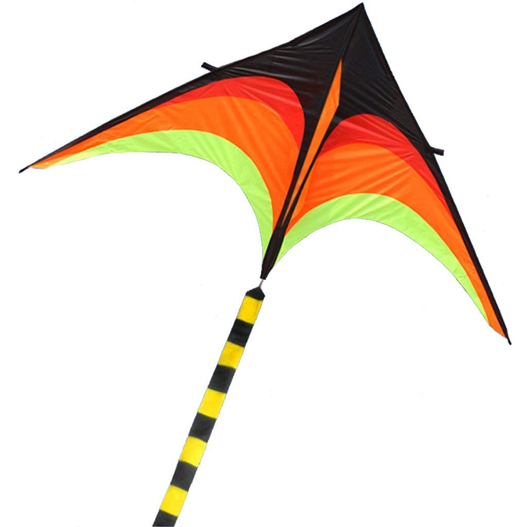 Giant Triangle Flame Kite for Adults - 8.5ft Wingspan with 98ft Tail & 3280ft Kevlar Line - Large Outdoor Flying Kite for Park, Beach & Backyard Fun - Perfect Gift for Kite Enthusiasts & Family Outdoor Activities
