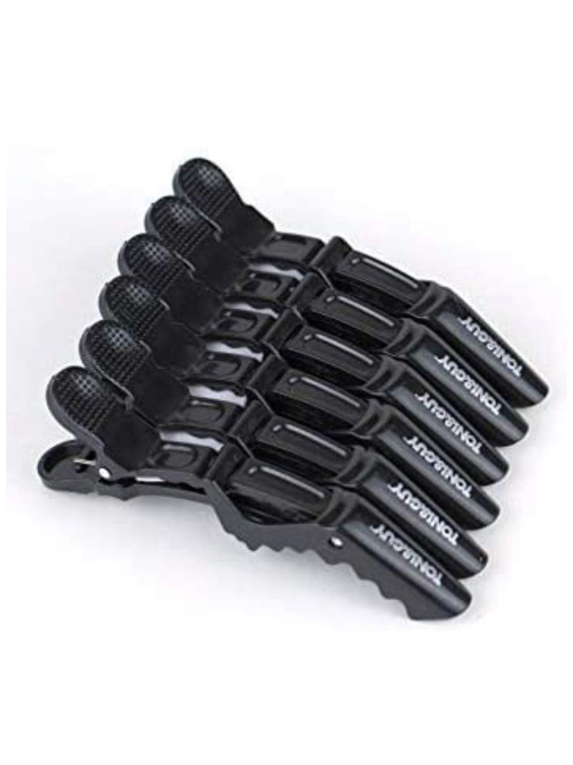 Crocodile Hair Clips for Women - 12 Pack Fashion Hair Claw Clips with Free Lotus Crimson Red Lipstick - Perfect for Parties, Weddings, and Everyday Styling