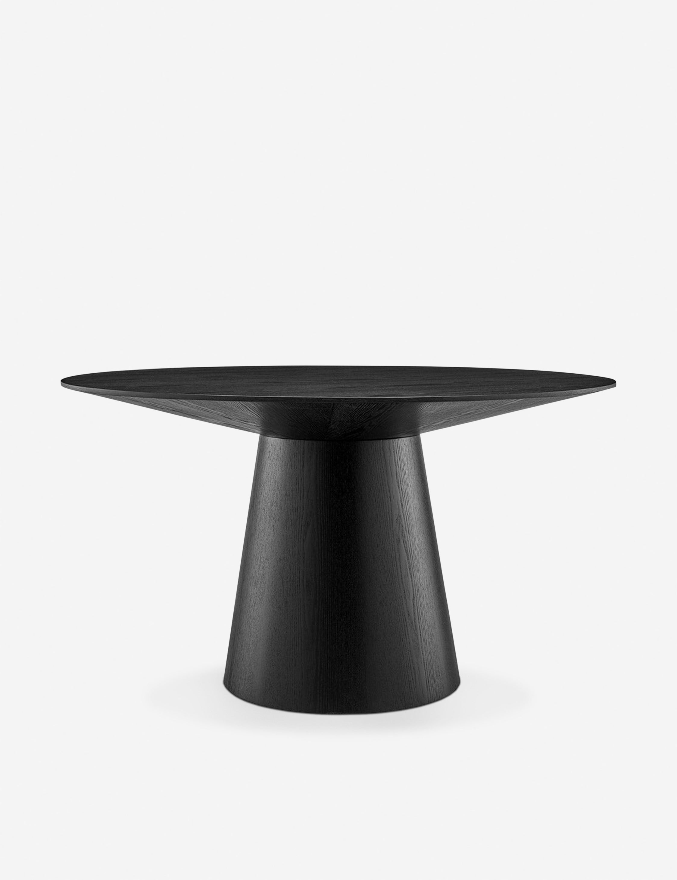 Round Dining Table - Modern Wooden Kitchen Table for 4-6 People | Perfect for Small Spaces, Breakfast Nook & Cozy Family Meals