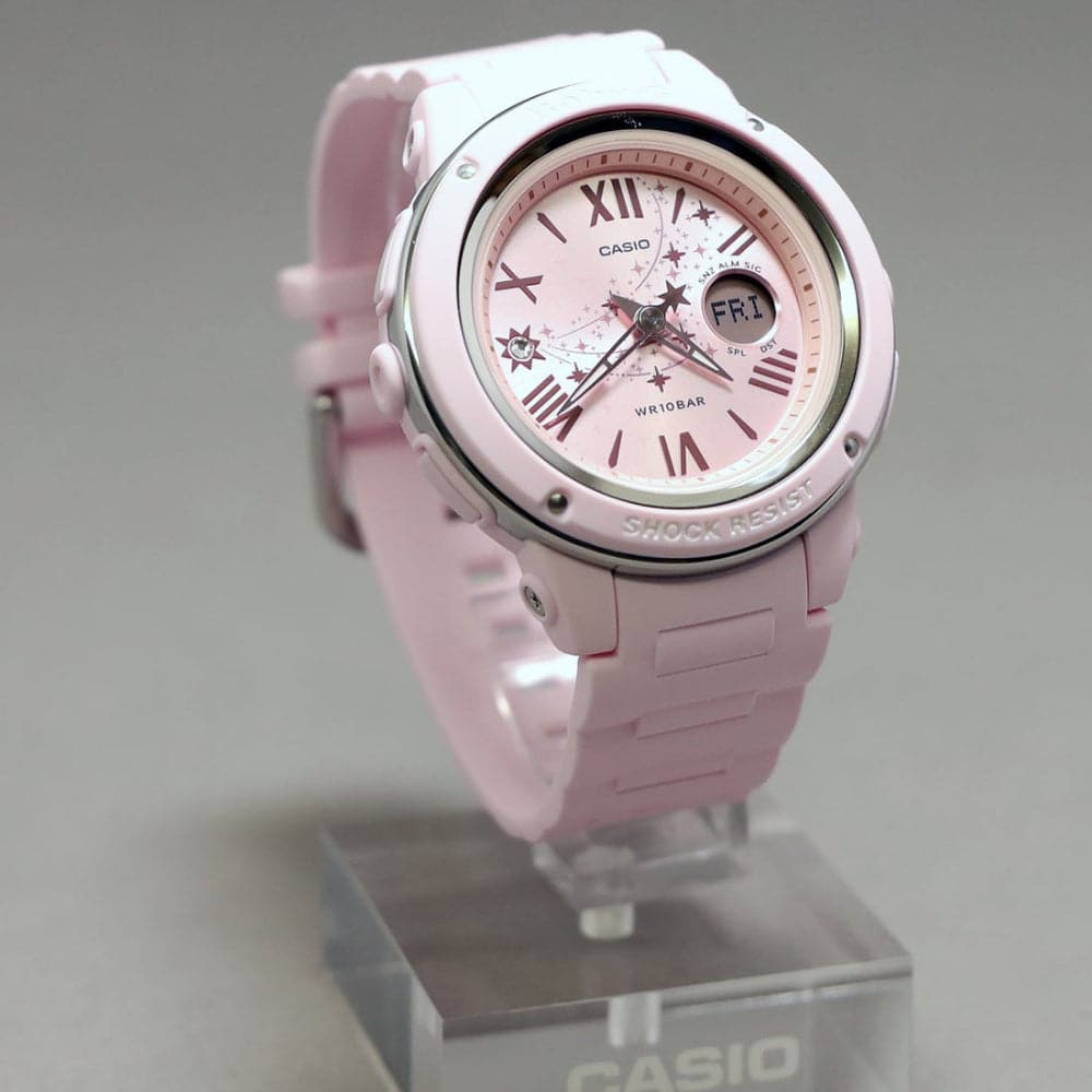 CASIO BABY-G BGA-150ST-4ADR Shooting Star Series Pink Women's Digital Sport Watch - Waterproof & Shock Resistant for Running, Swimming, Outdoor Activities
