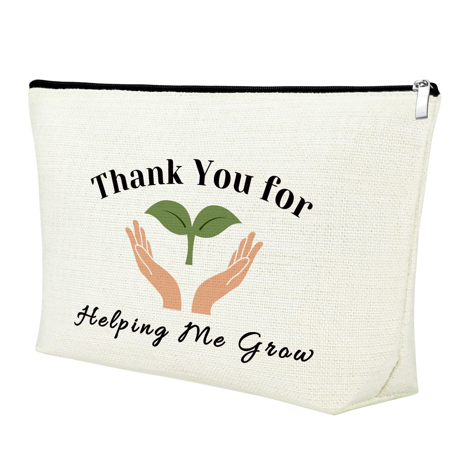 Teacher Appreciation Gift Cosmetic Bag - Thank You Present for Women Educators, Bosses & Coworkers - Perfect for Birthdays, Retirement & Travel
