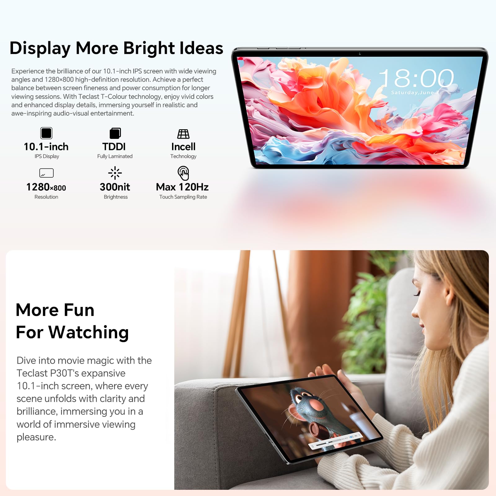 TECLAST 10-inch Android 14 Tablet with Keyboard - 10GB RAM 128GB Storage (Expandable to 1TB), WiFi 6, Bluetooth 5.4, 6000mAh Battery, GPS - 2-in-1 Laptop Tablet with Keyboard, Mouse, Case & Stylus - Perfect for Work, Study & Entertainment