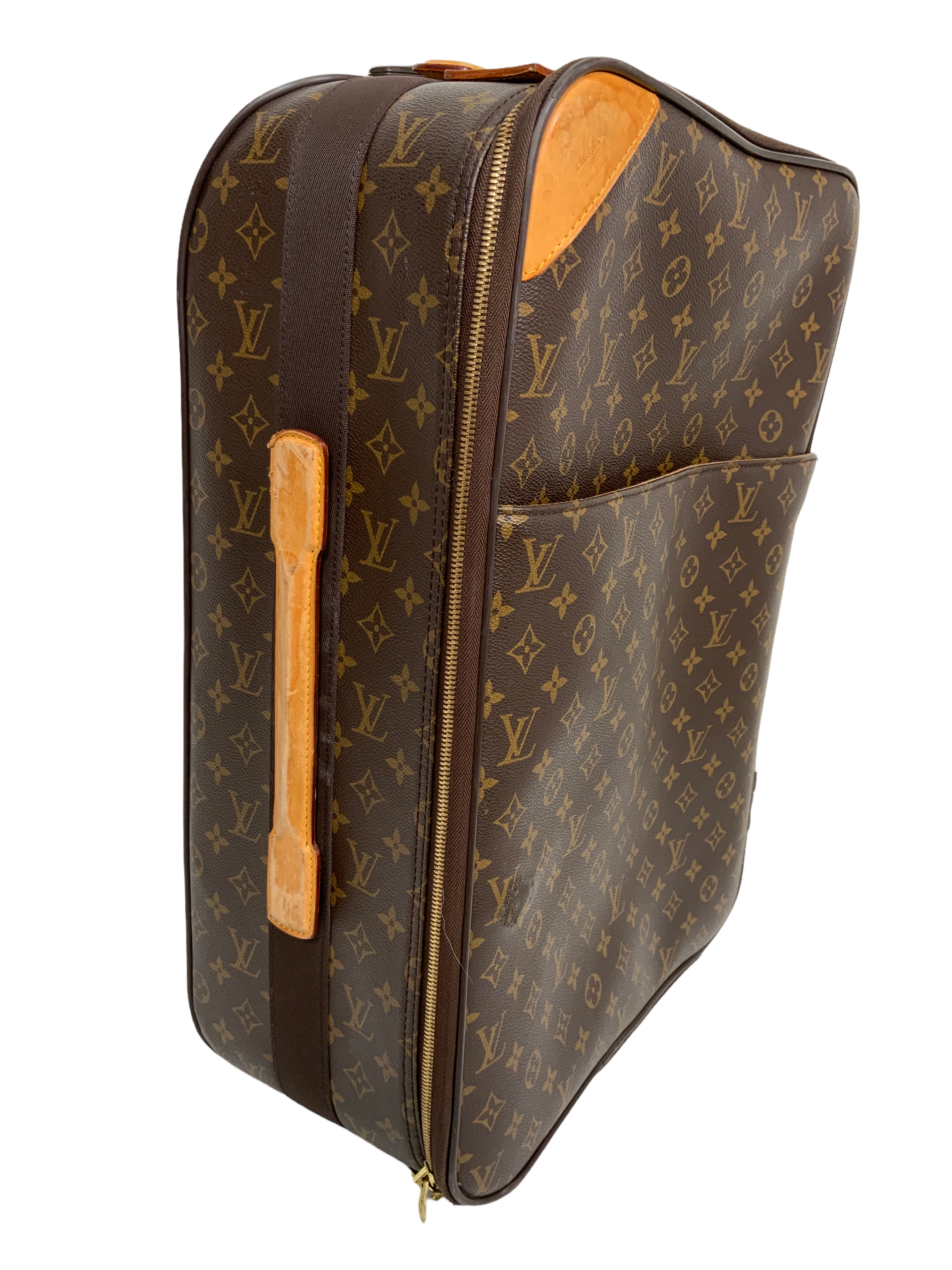 Louis Vuitton Pegase 50 Monogram Canvas Rolling Suitcase - Luxury Spinner Luggage for Business Travel & Vacation | Durable Carry-On Bag for Airplane & Train Trips