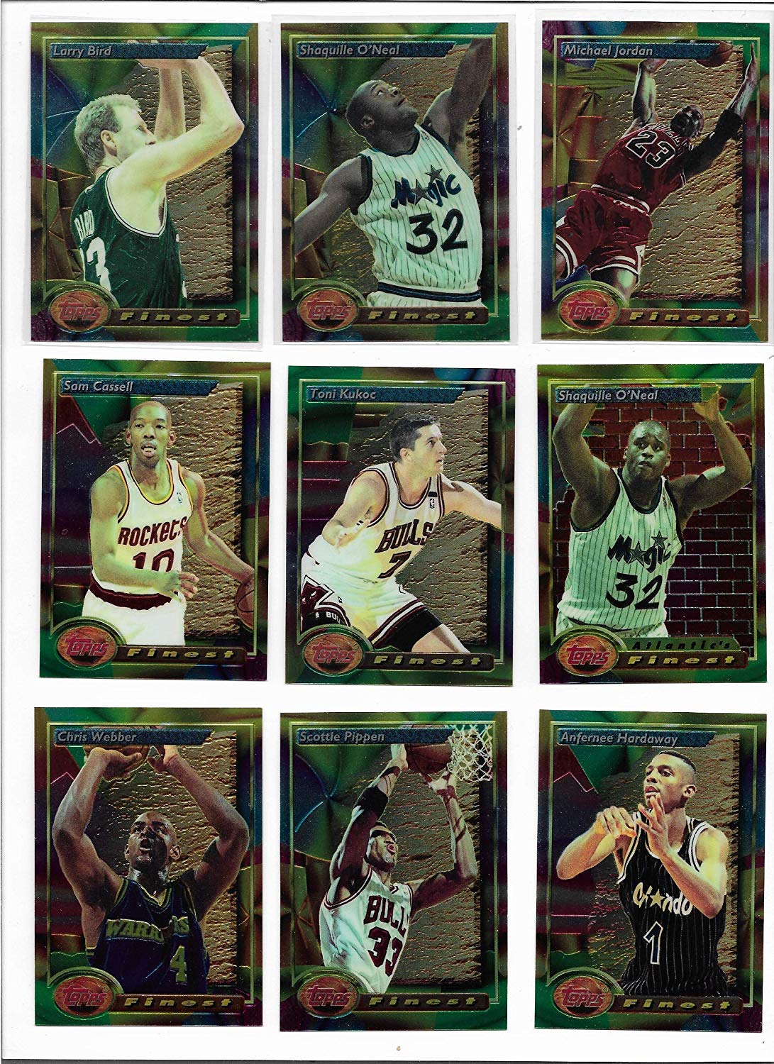 1993-94 Finest Basketball Complete Set - 220 Cards Including Michael Jordan | Rare Collectible for NBA Fans, Sports Memorabilia Enthusiasts & Card Investors | Perfect for Display, Trading & Investment