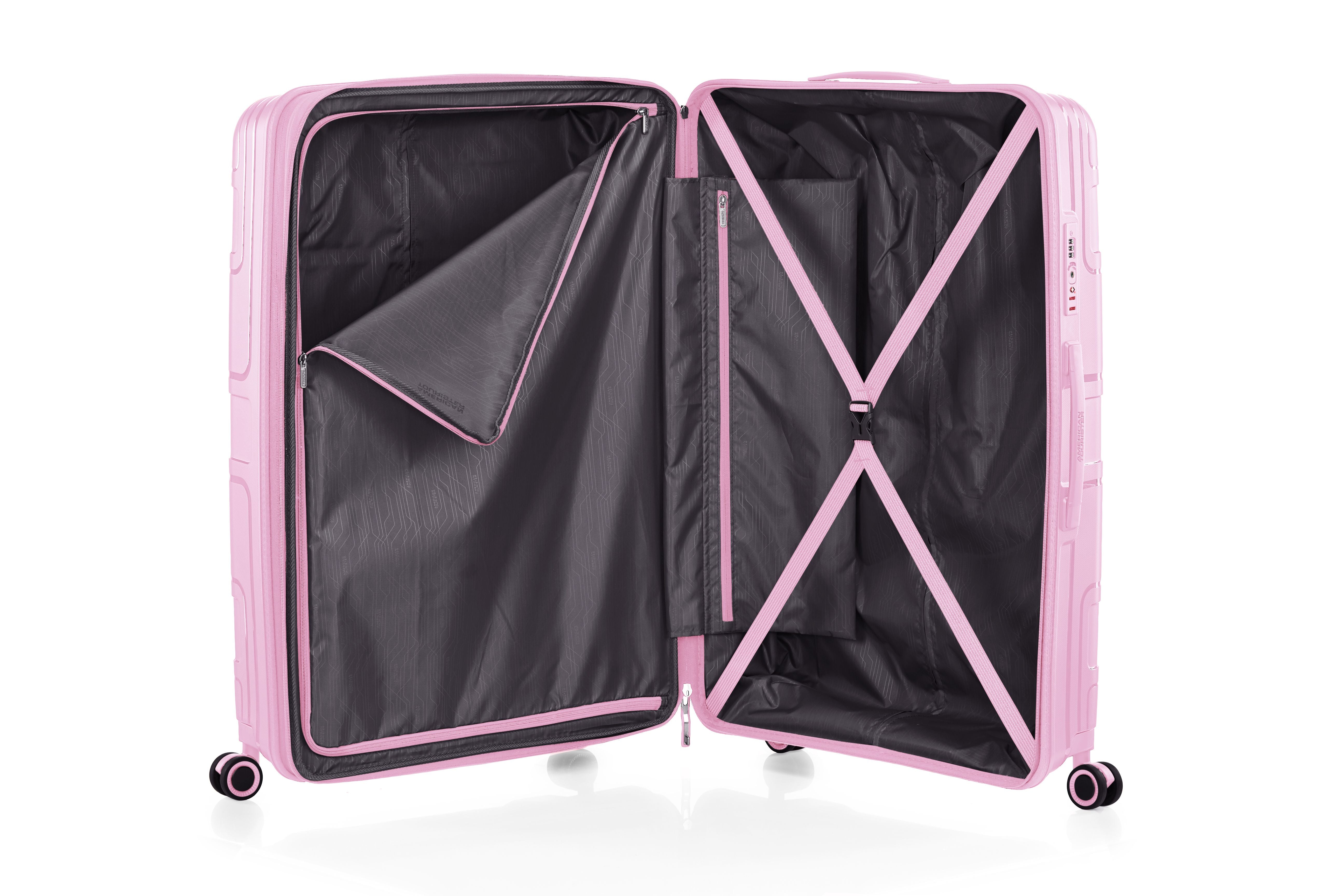 American Tourister Light Max 55cm Small Cabin Luggage - Fresh Pink Carry-On Suitcase for Women & Girls | Perfect for Weekend Getaways & Air Travel