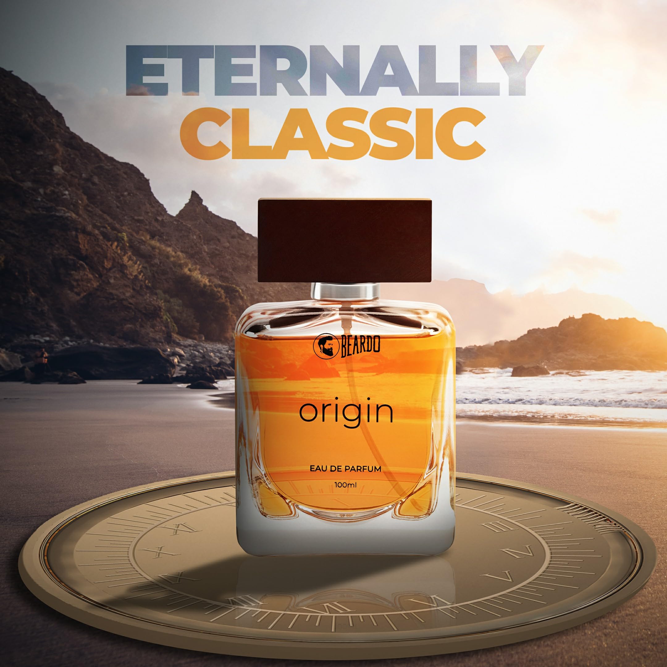 Beardo ORIGIN Perfume for Men - 100ml Eau de Parfum with Aqua & Musky Notes | Long-Lasting Cologne for Date Night, Valentine's Day Gift for Husband/Boyfriend | Men's Fragrance Body Spray | Perfect for Romantic Evenings, Special Occasions & Daily Wear