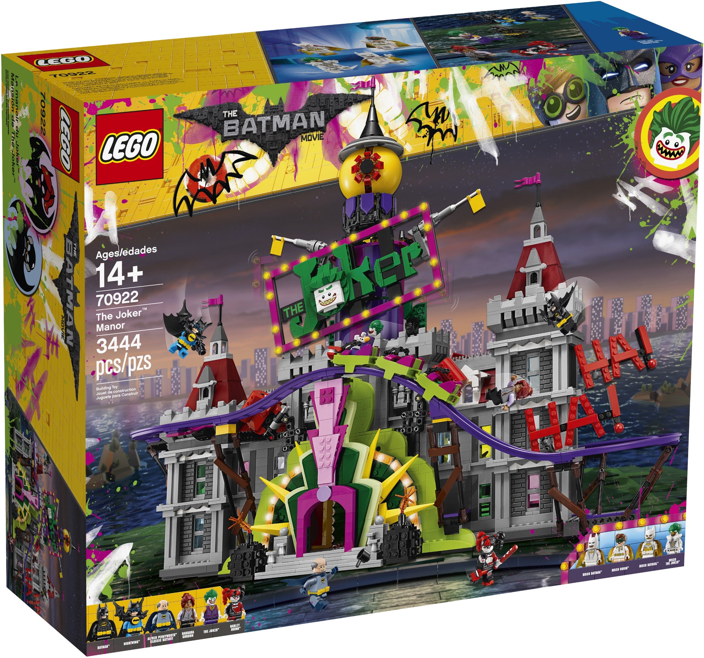 LEGO 70922 The Joker Manor Building Set - DC Comics Super Heroes Collection - Perfect for Collectors & Display - Creased Box - Great for Play, Gifts & Home Decor