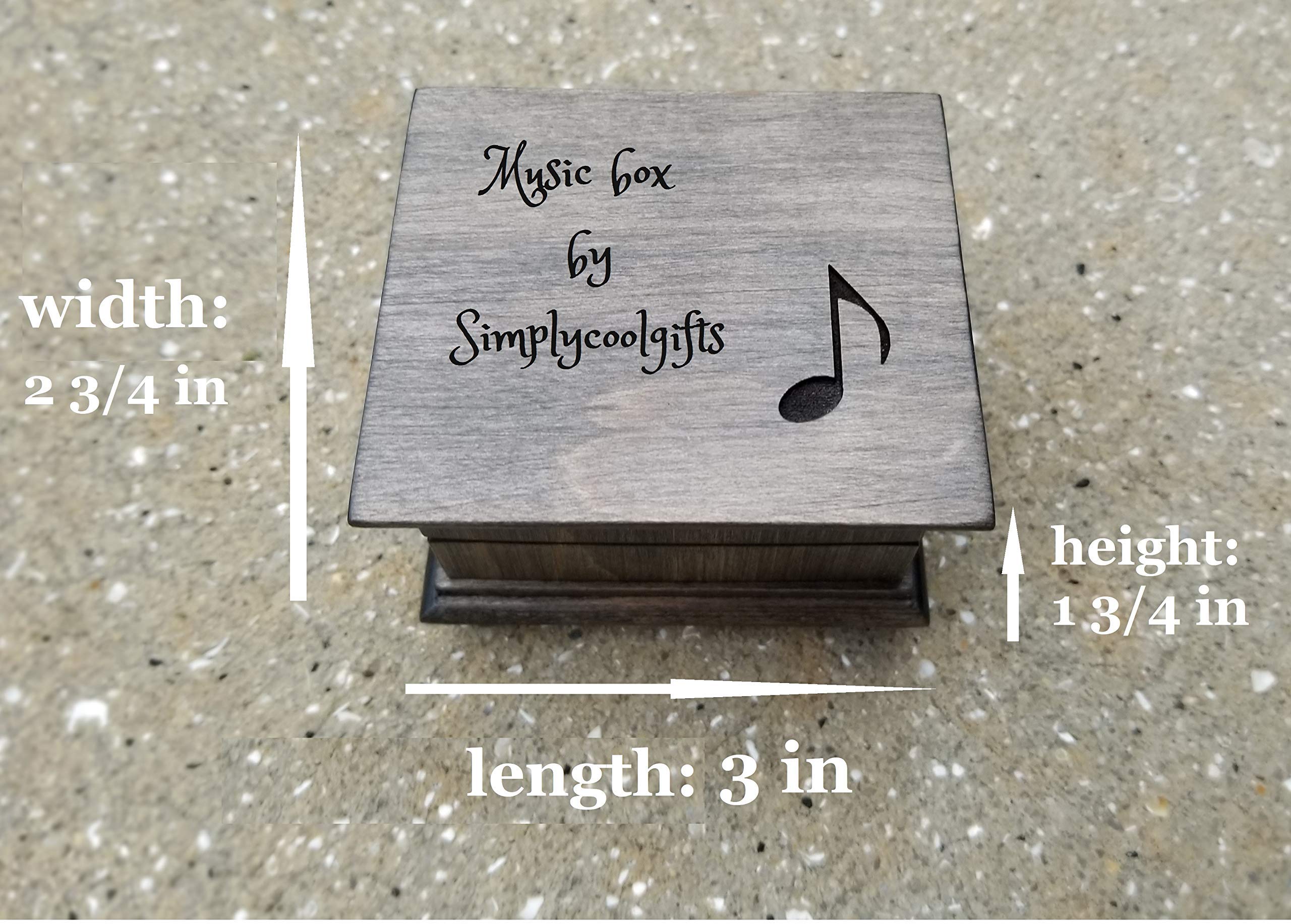 Personalized Engraved Wooden Music Box for Dad - Unique Father's Day Gift Idea - Birthday, Anniversary & Retirement Present - Plays 20 Classic Melodies - Perfect for Bedside, Office Desk or Keepsake Display
