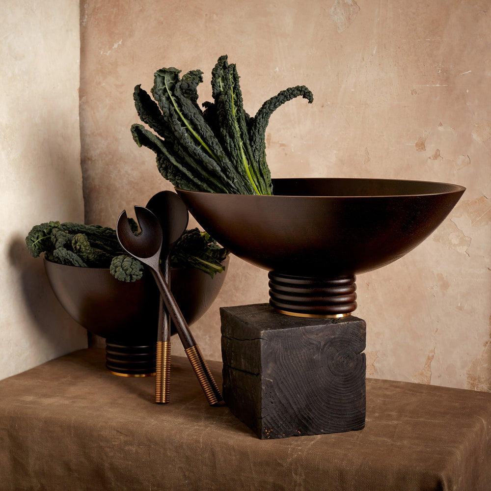 Alhambra Handcrafted Oval Wooden Bowl - Elegant Serving & Decorative Piece for Dining, Kitchen, and Home Decor
