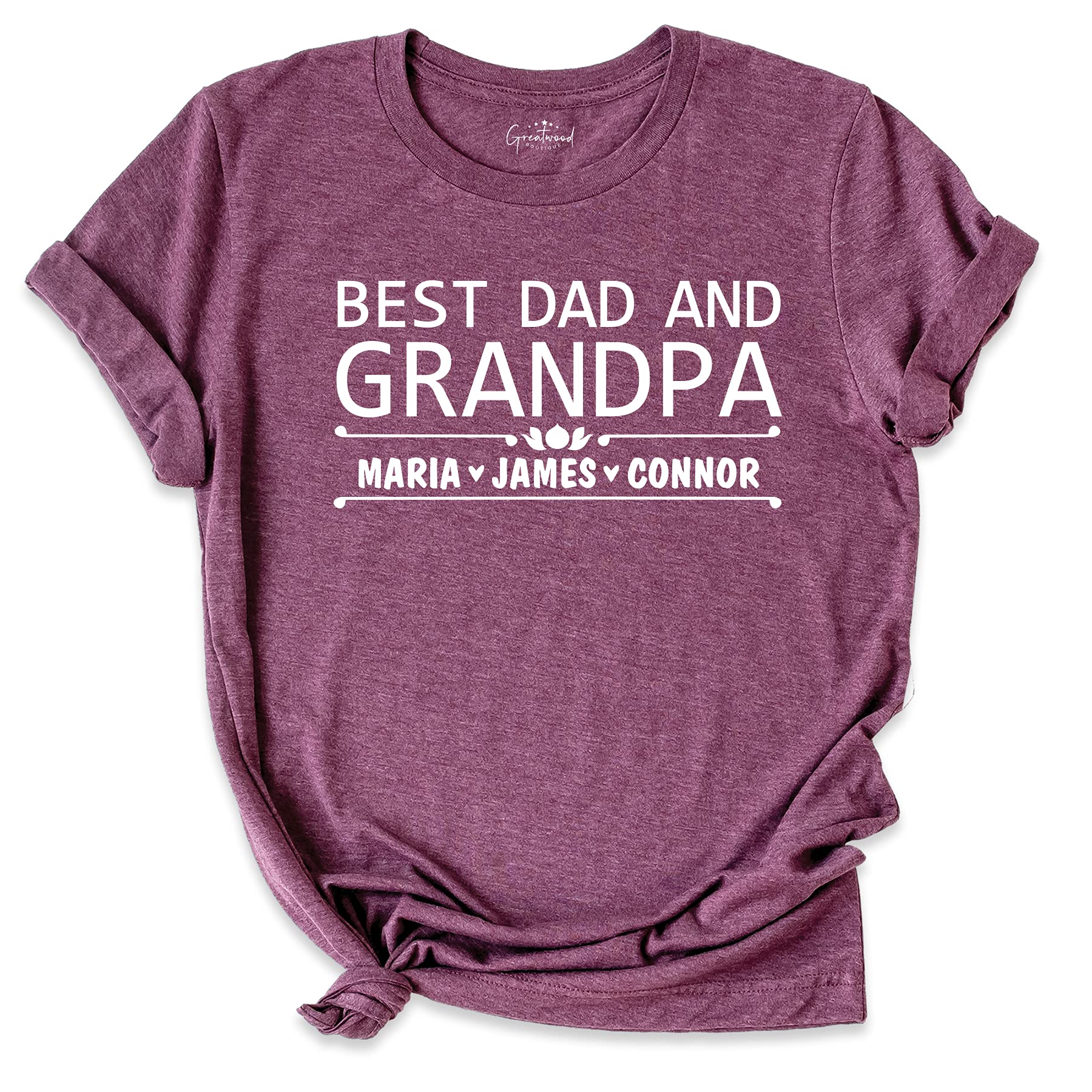 Best Custom Grandpa Shirt for Dad - Funny Grandfather Gifts Graphic Tee - Perfect for Father's Day, Family Reunions & Grandchild Bonding Moments