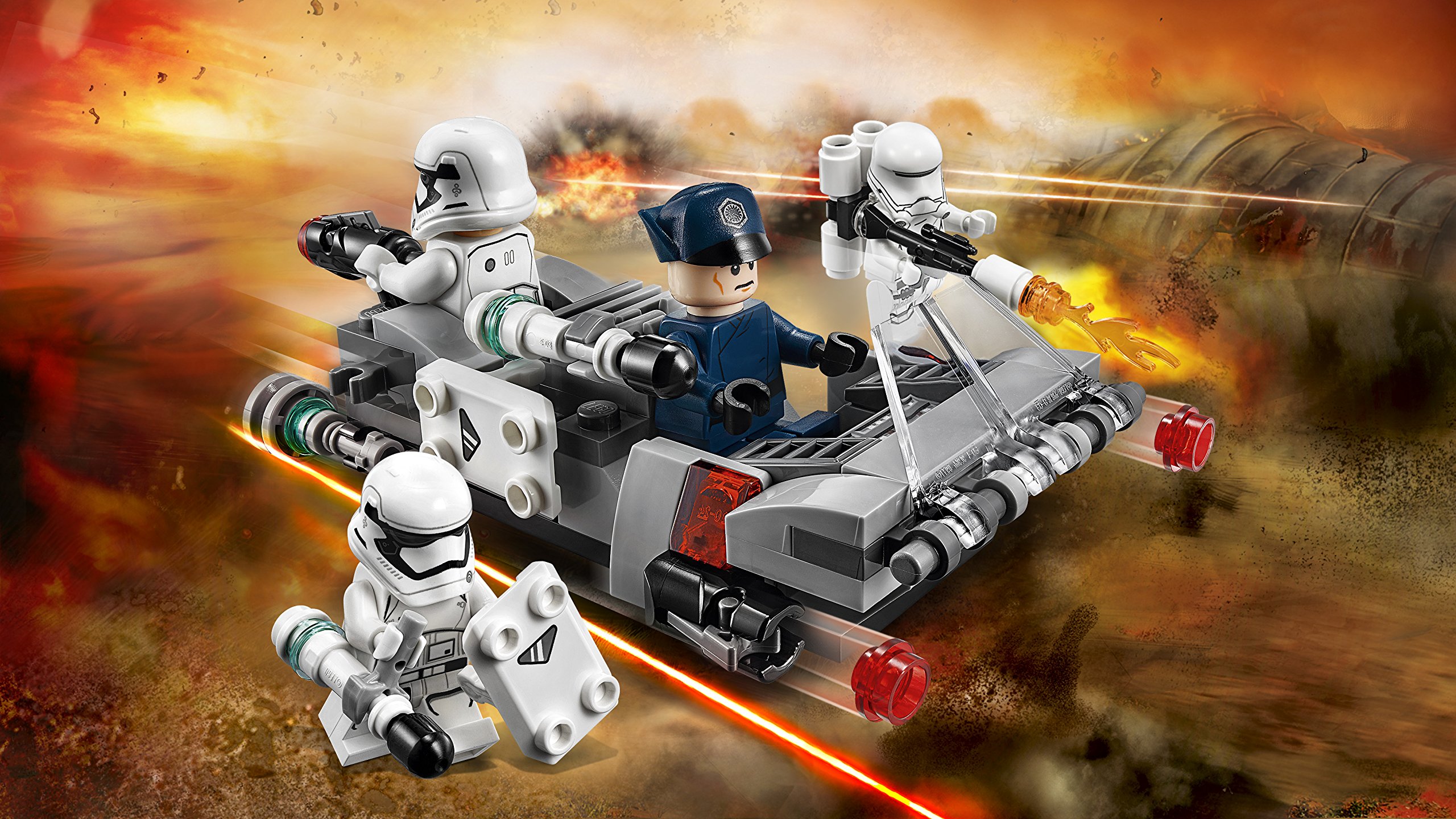 LEGO Star Wars First Order Battle Pack Transport Sled (75166) – Buildable Action Figure Set for Kids & Collectors – Perfect for Star Wars Themed Play & Display