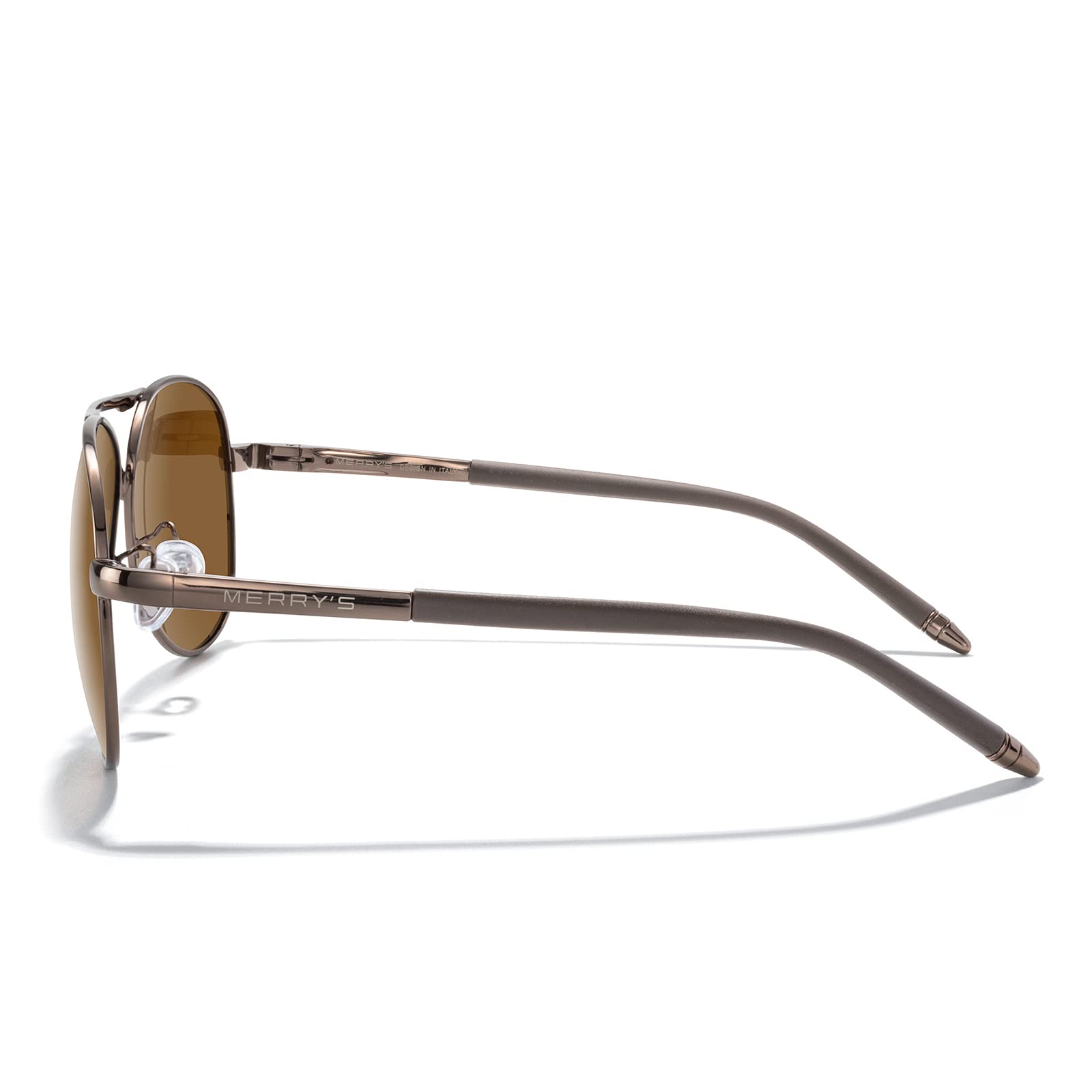 Stylish Aviator Sunglasses for Men & Women - Polarized UV400 Protection for Driving & Outdoor Activities - MERRY'S S8513