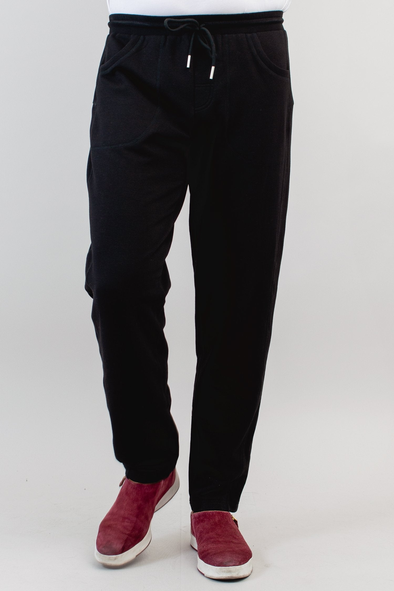Chris Men's Black Cotton Dress Pants - Comfortable & Stylish for Office, Business & Formal Occasions
