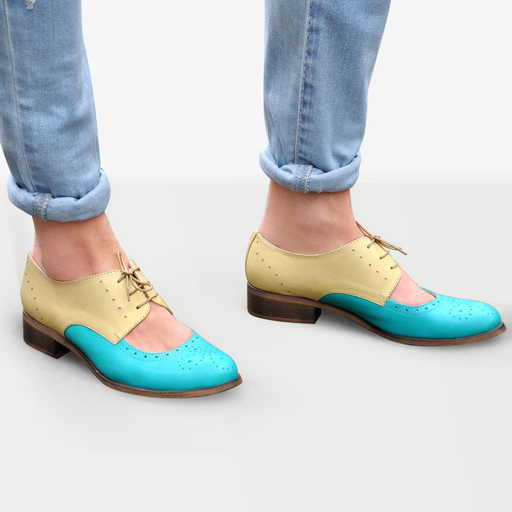 Florence Cutout Oxford Shoes for Women - Stylish & Comfortable Casual Loafers for Work, Office & Everyday Wear