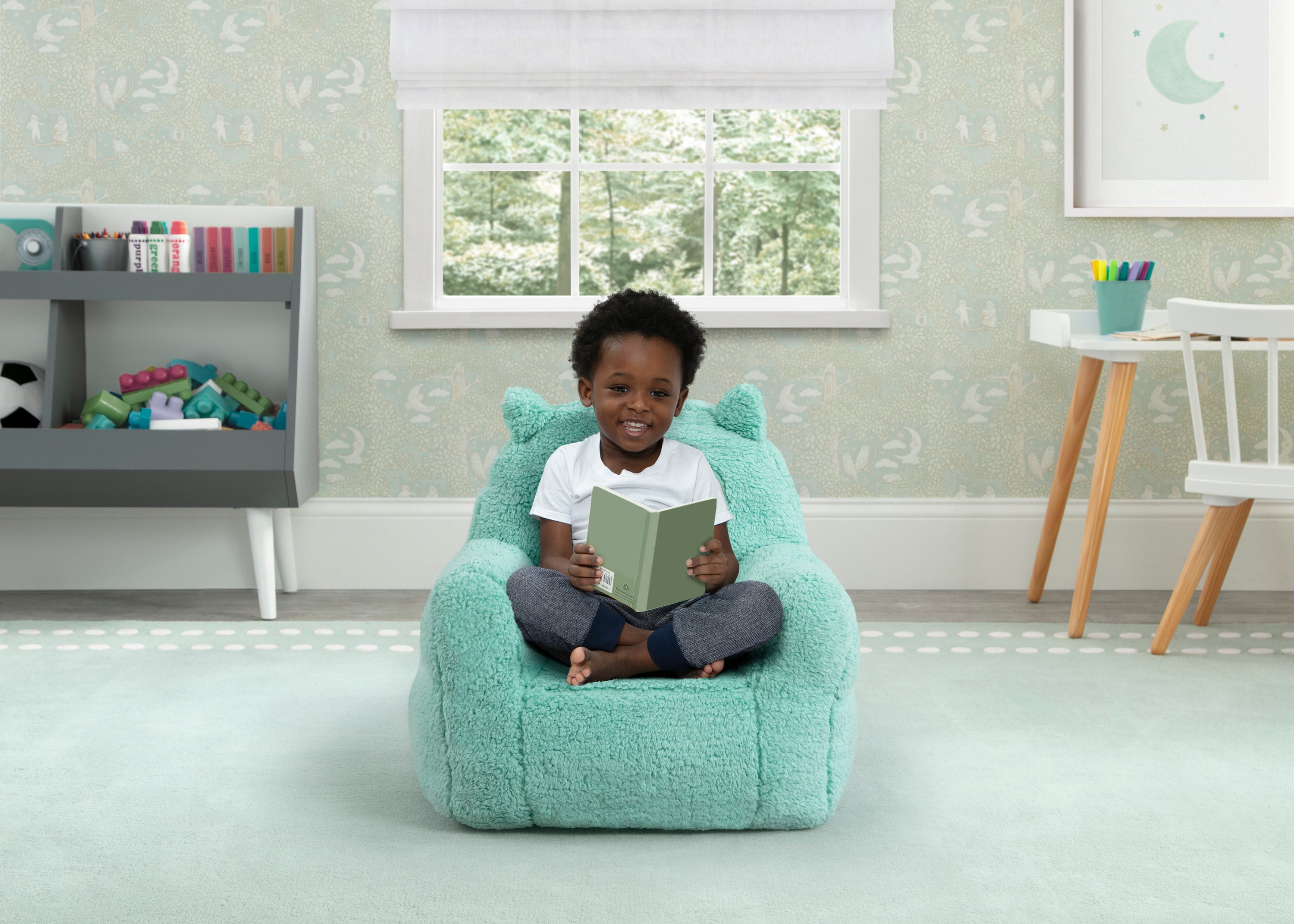 Owl Cozee Buddy Chair - Soft Plush Kids Chair with Cute Owl Design, Perfect for Reading, Gaming & Relaxing in Bedroom or Playroom