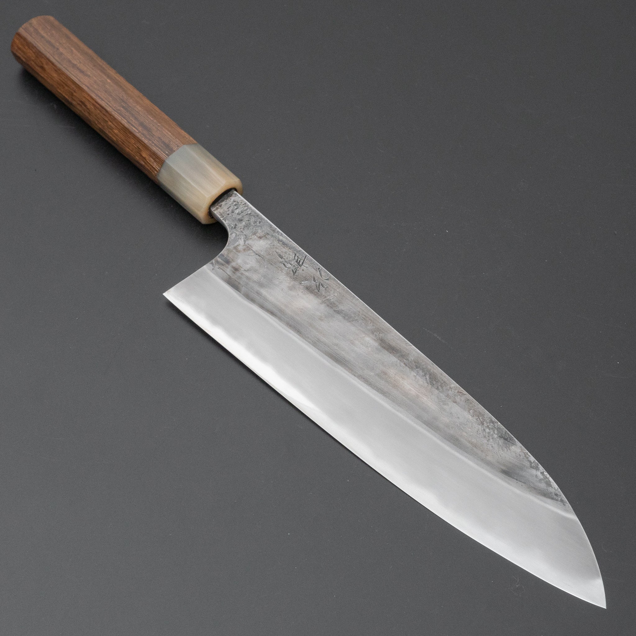 Premium Jiro Tsuchime Wa Gyuto 225mm Japanese Chef Knife with Taihei Tagayasan Handle - Perfect for Sushi, Meat Cutting & Professional Kitchen Use (#544)