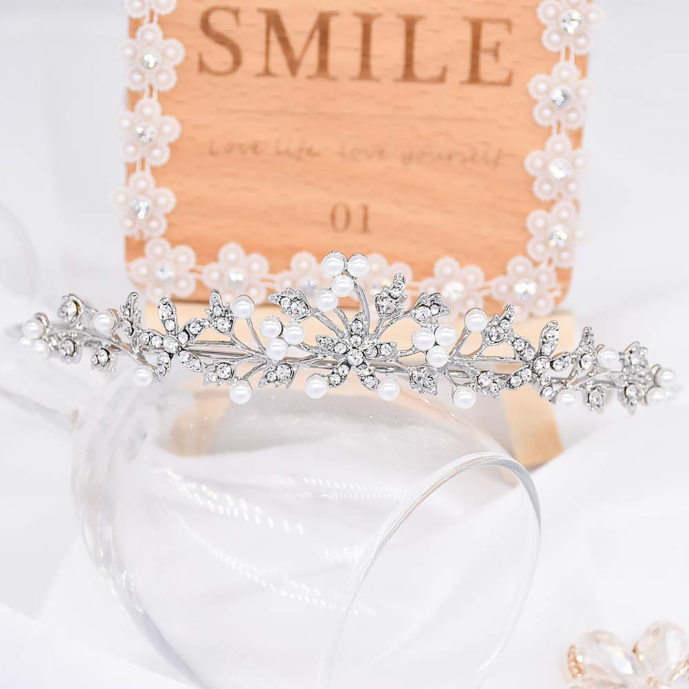 Sparkling Rhinestone Crystal Tiara Headband for Women - Elegant Wedding, Prom, Birthday, Pageant Crown (A-006) | Perfect for Bridal Accessories, Cosplay, Princess Parties & Special Occasions