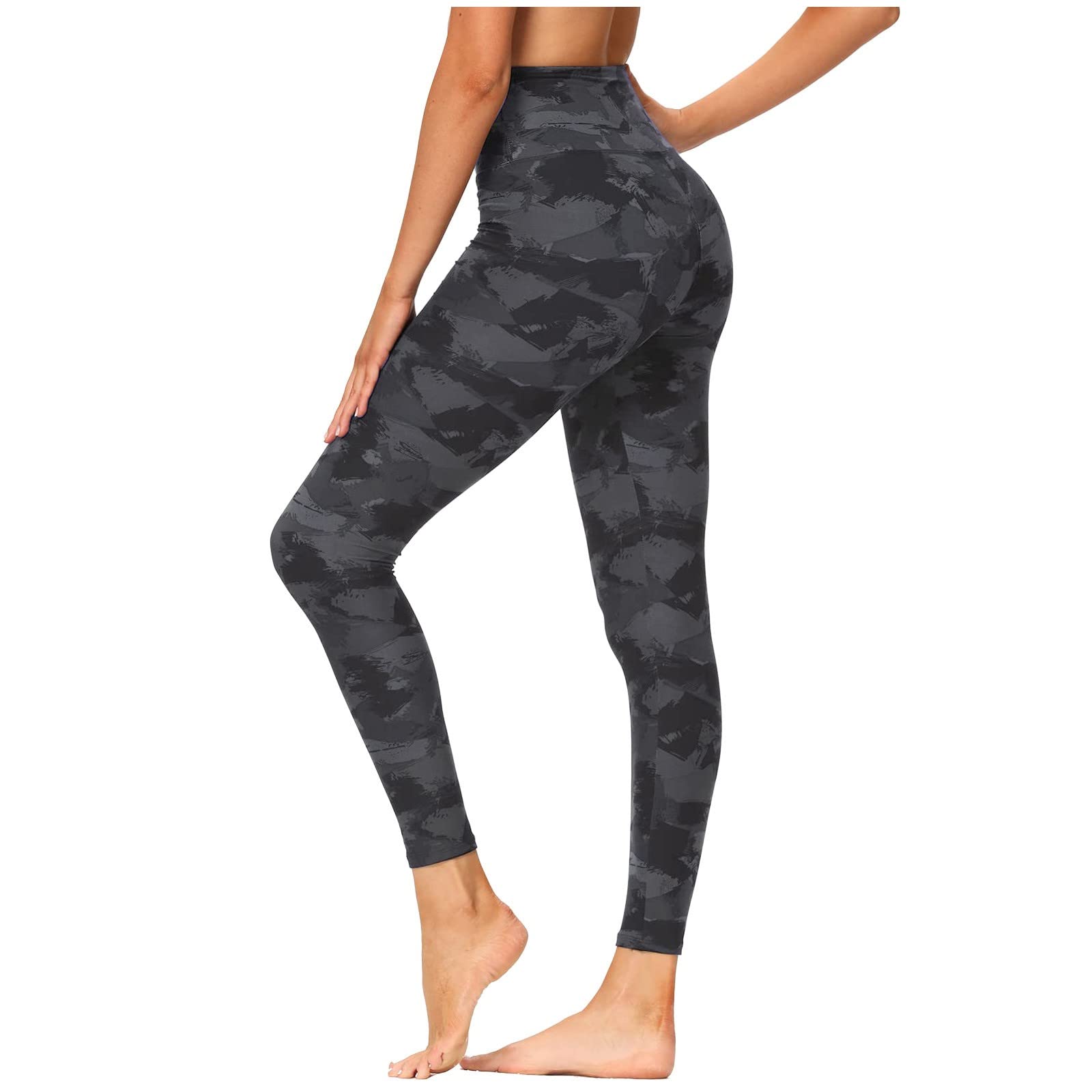 Smooto High Waist Yoga Pants for Women - Tummy Control Butt Lifting Workout Leggings, Anti-Cellulite Compression Tights (Black, Size S) - Perfect for Gym, Running, Yoga & TikTok Fashion