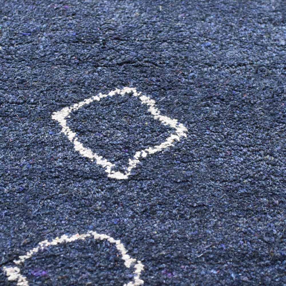 Handmade Reflection Hand Knotted Wool Rug - Bohemian Style Area Rug for Living Room, Bedroom & Home Decor