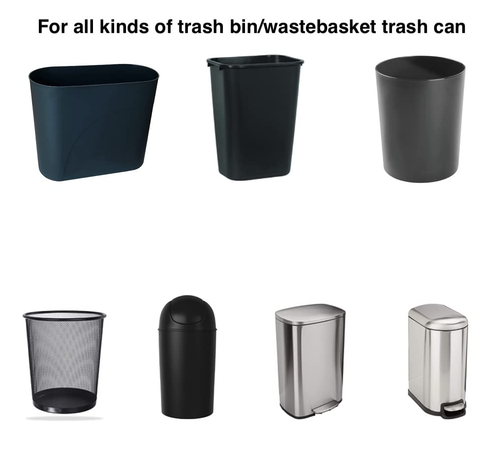 440 Counts Small Trash Bags - 1.2 Gallon Clear Wastebasket Liners for Bathroom, Kitchen & Office | Fits 1-1.2 Gal (4-5 Liter) Trash Cans | Perfect for Daily Waste Disposal, Desk Bins & Compact Spaces