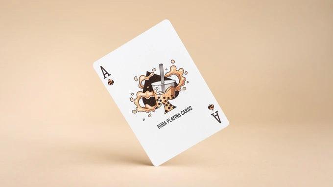 Premium Boba Tea Themed Playing Cards - 52 Deck with Unique Bubble Tea Designs | Perfect for Game Nights, Parties, and Gifts