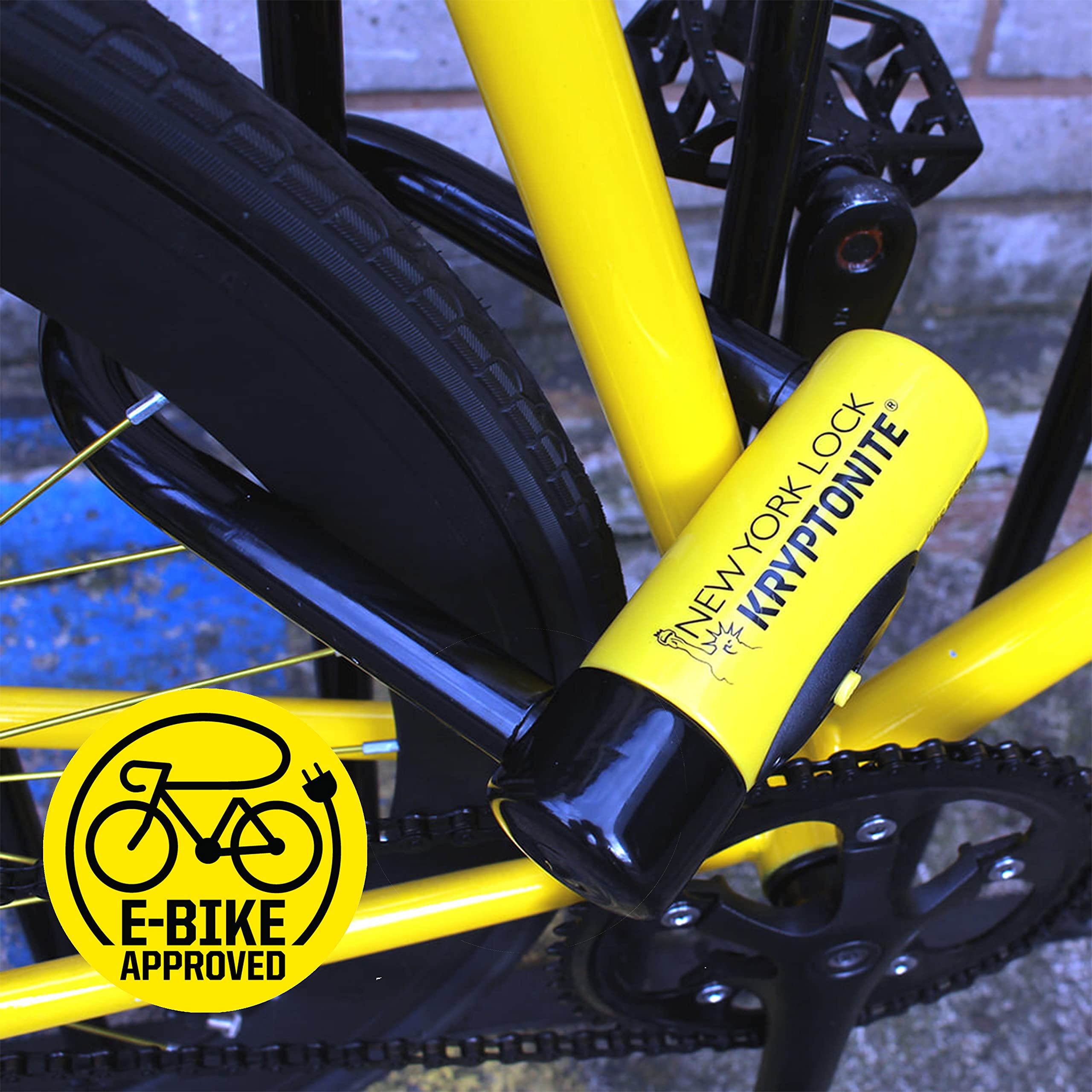 Kryptonite New-U New York Fahgettaboudit Mini Heavy Duty Bicycle U Lock - Ultimate Bike Security for Urban Commuting & Theft Protection