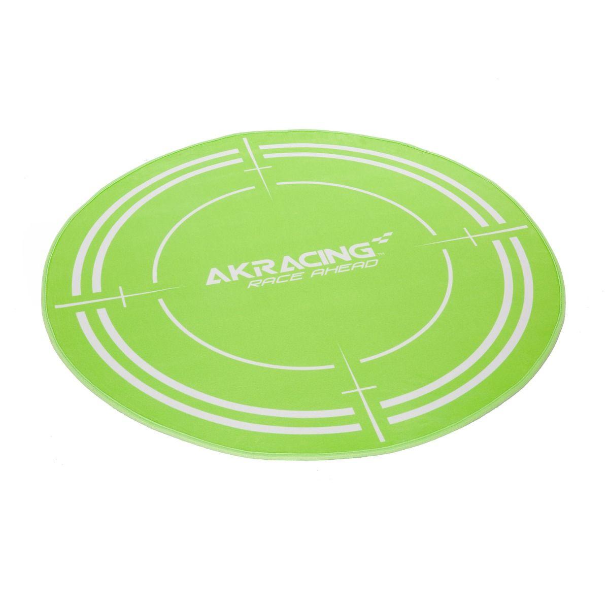 AK Racing Circular Chair Floor Mat - Non-Slip Office Chair Mat for Hardwood Floors, Green - Perfect for Gaming, Home & Office Workspace Protection