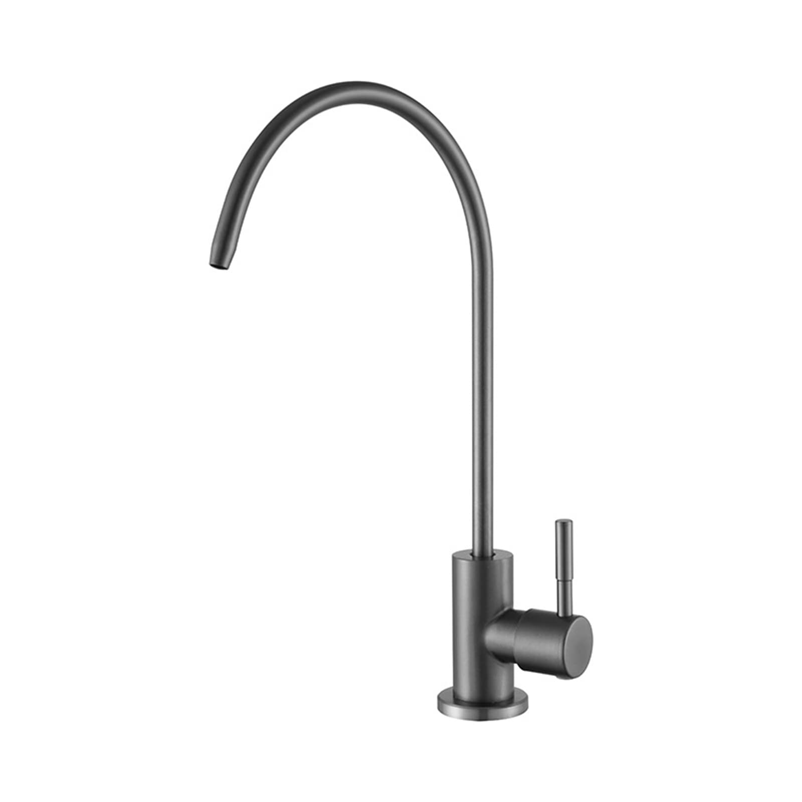 Gray Kitchen Faucet with Gooseneck Design - Reverse Osmosis Water Filter Faucet for Sink - Perfect for Modern Kitchens & RO Systems