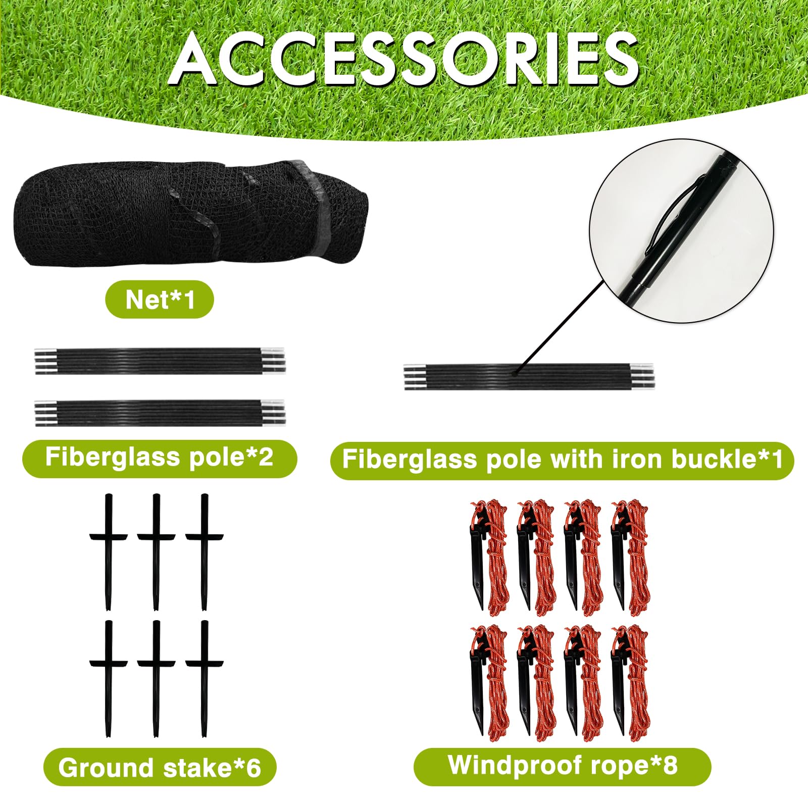 22' Portable Baseball & Softball Batting Cage with Detachable Door, Hitting Target & Carrying Bag - Backyard Batting Practice Net for Hitting & Pitching Training | Perfect for Home Use, Team Drills & Youth Baseball Practice