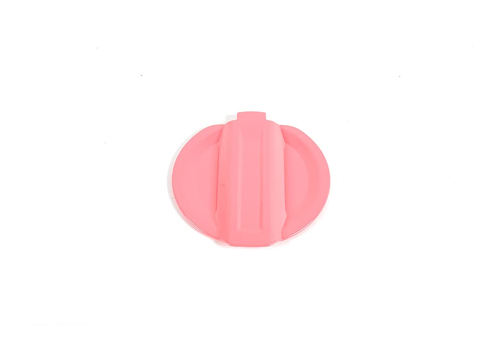ABS Gas Cap Cover for Jeep Wrangler JL 2018+ - Pink Exterior Accessory, Fuel Door Decoration & Trim - Perfect for Off-Roading, Car Shows & Custom Jeep Modifications