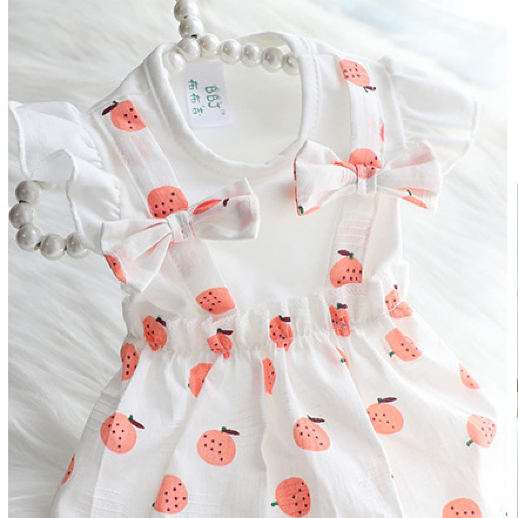 Strawberry Print Dog Dresses with Bow Knot - Cute Small Dog Clothes for Spring & Summer | Perfect for Puppy Parties, Outdoor Walks & Photo Shoots