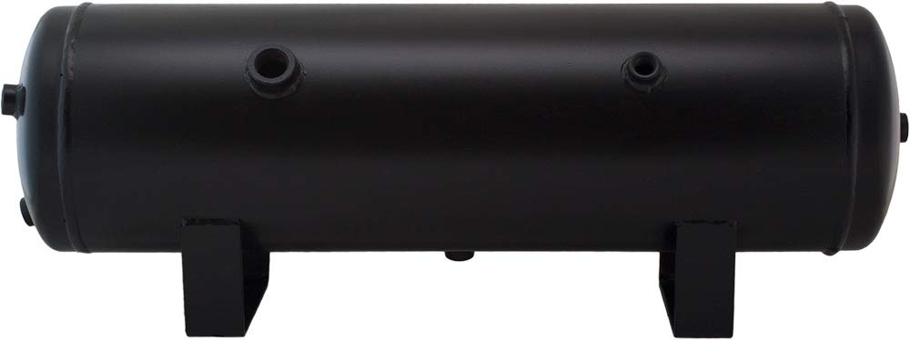 Vixen Horns 3 Gallon (12 Liter) 7 Ports Train/Air Horn Tank System Kit - 200 PSI with Gauge, Pressure Switch, Drain Valve, Safety Valve, Compression Fittings & Accessories - Perfect for Trucks, Boats & Emergency Vehicles