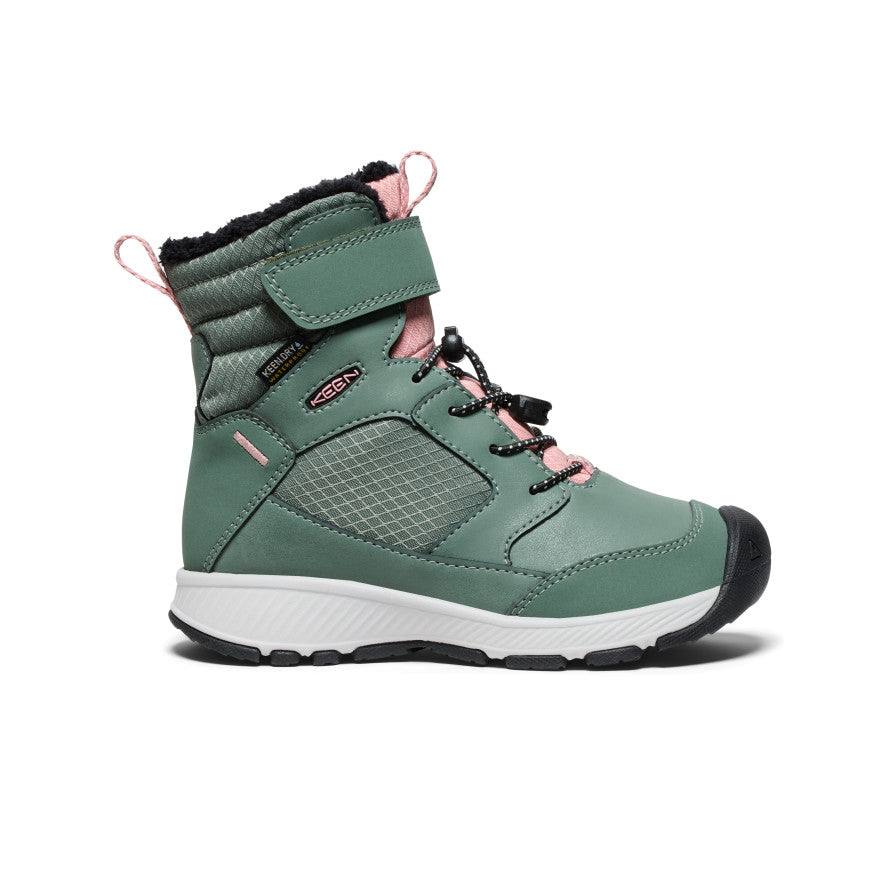 Waterproof Winter Boots for Toddlers & Kids - Dark Forest & Rose Elegance | Warm Snow Boots for Boys & Girls | Outdoor Play, Snow Day & Cold Weather