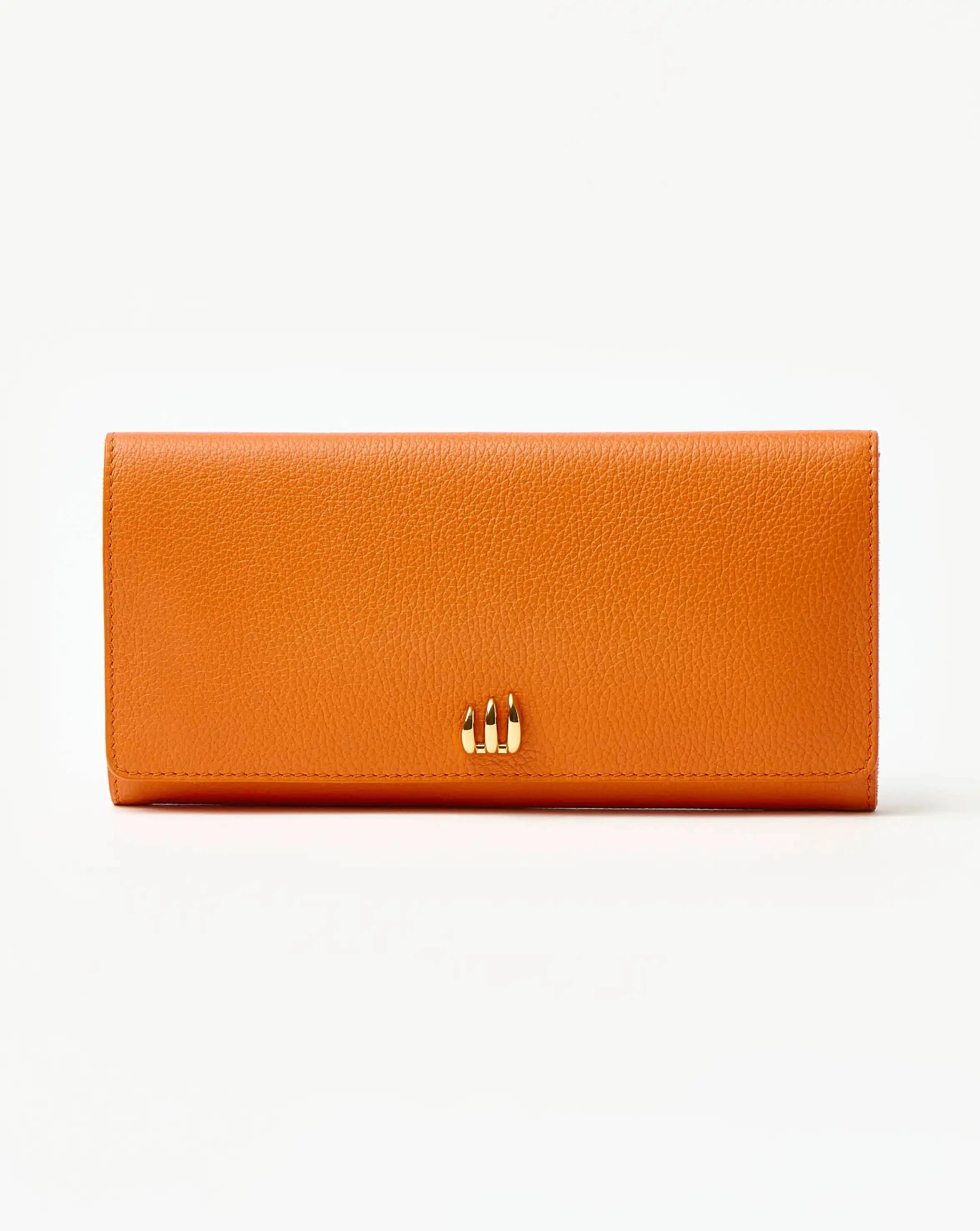 Premium Leather Jewelry Roll Organizer - Orange | Travel Jewelry Case for Necklaces, Rings & Earrings | Perfect for Travel, Gifts & Storage