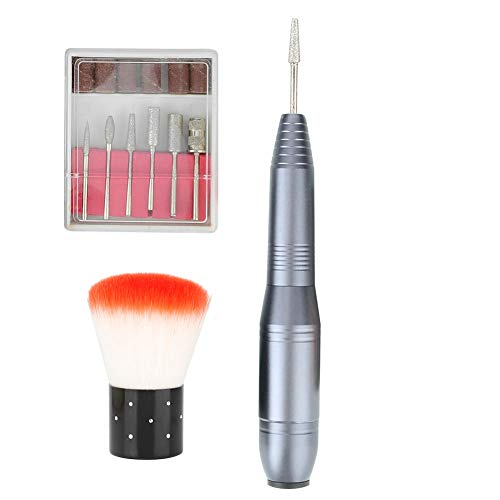 Professional Electric Nail Drill Kit - Cordless Pen-Shaped Manicure & Pedicure Tool with Nail File, Buffer & Polisher for Home & Salon Use | Perfect for Nail Art, Acrylics & Gel Extensions (US Stock)