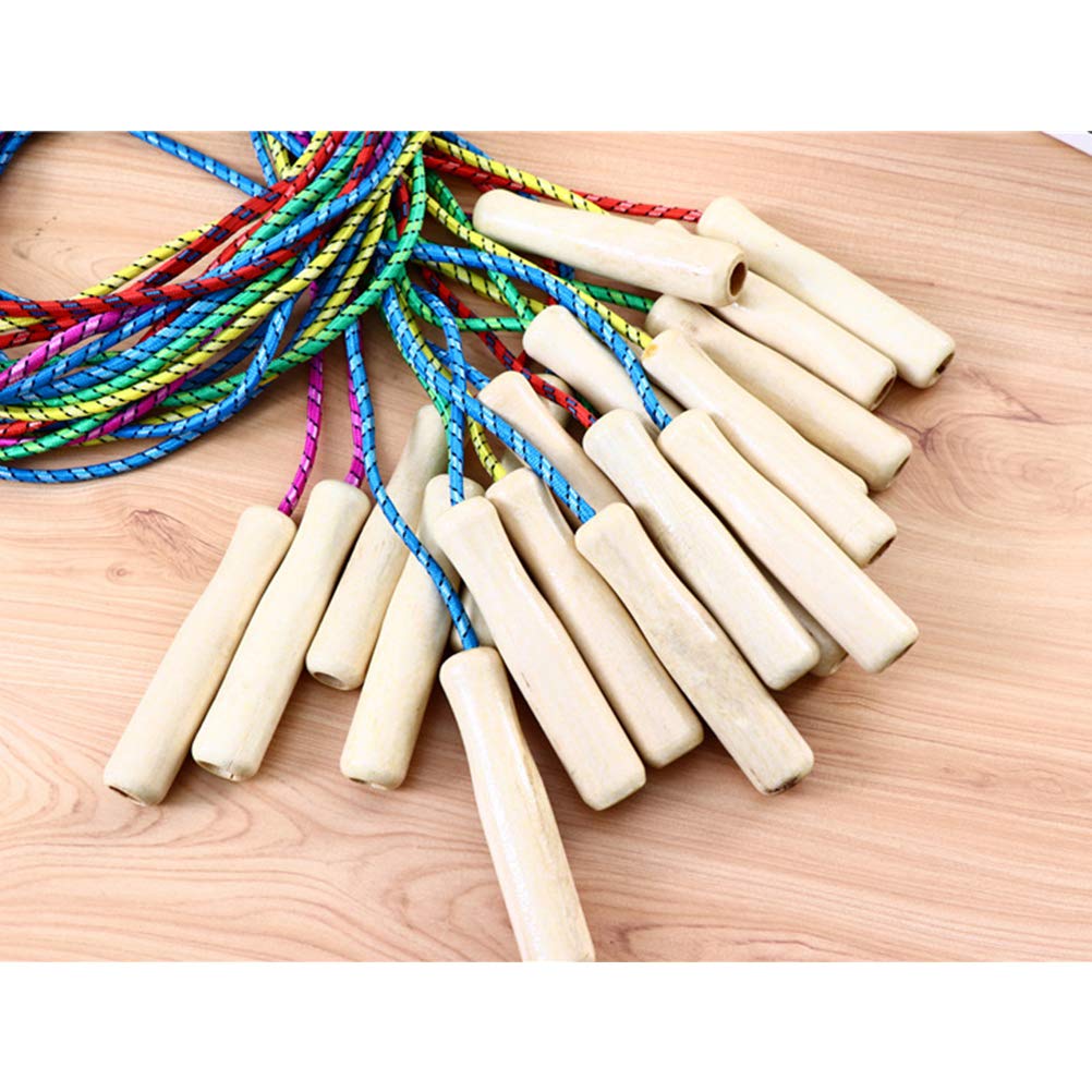 PartyKindom 5-Pack Kids Jump Ropes - Adjustable Length Exercise Skipping Ropes for Boys & Girls - Ideal for Indoor/Outdoor Play, Gym Class, and Fitness Training