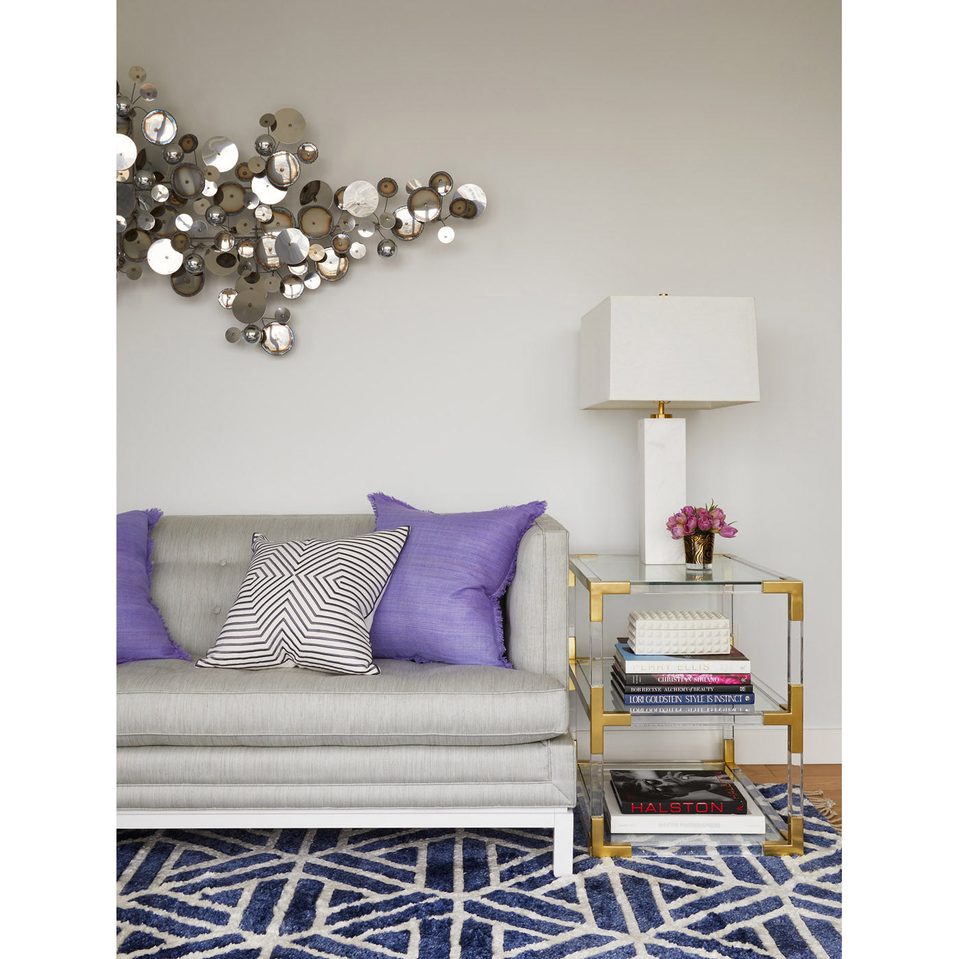Jacques Two Tier Side Table - Modern End Table with Storage Shelf for Living Room, Bedroom, or Office - Perfect for Small Spaces and Home Decor