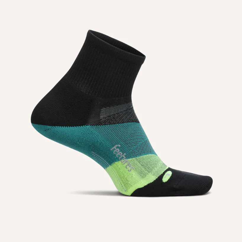 Feetures Elite Quarter Length Light Cushion Running Socks - Breathable Performance Socks for Men & Women - Perfect for Marathon, Trail Running & Workouts