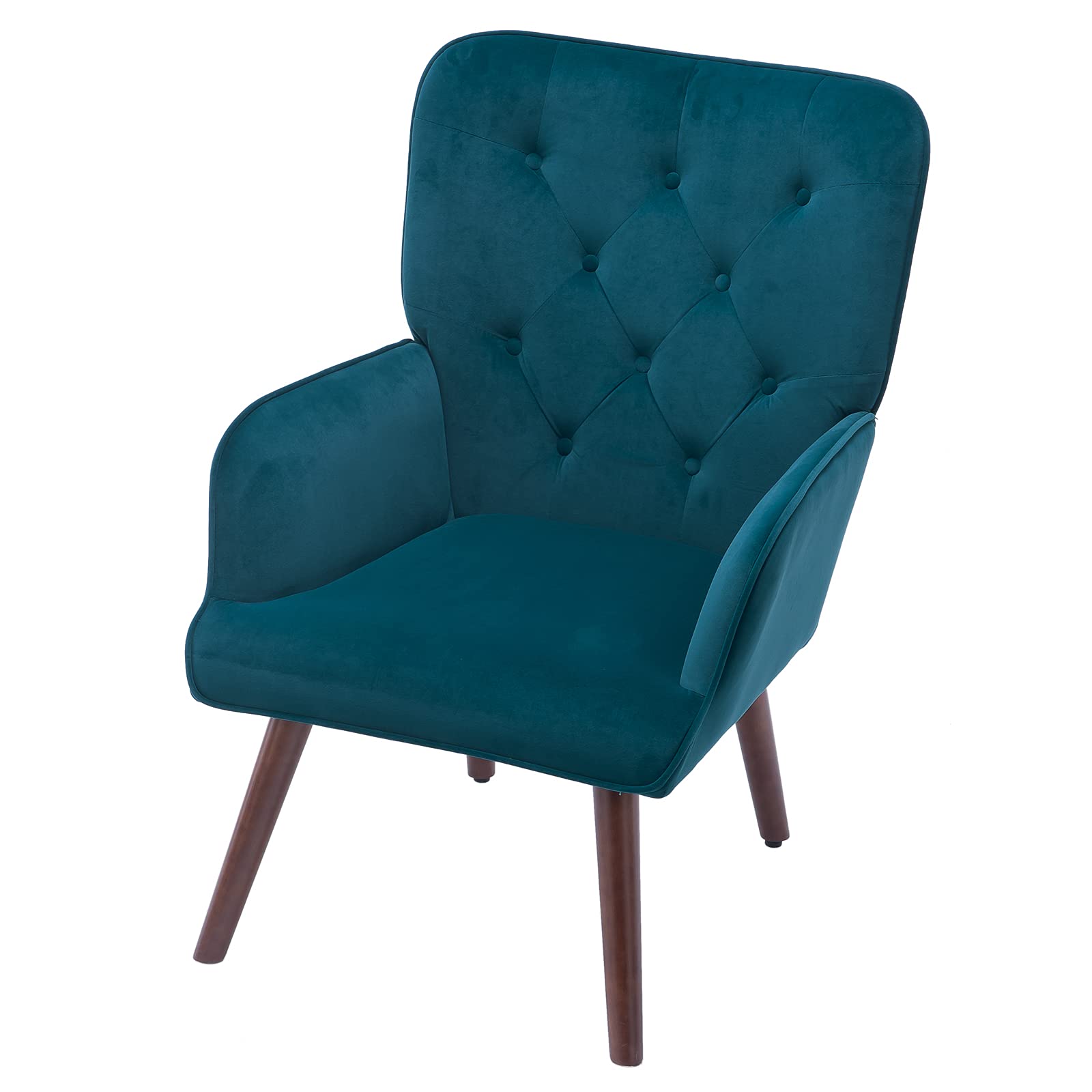 Nordic Style Flannel Soft Backrest Lounge Chair with Pull Point - Blue & Green for Cozy Indoor Relaxation in Living Room & Bedroom