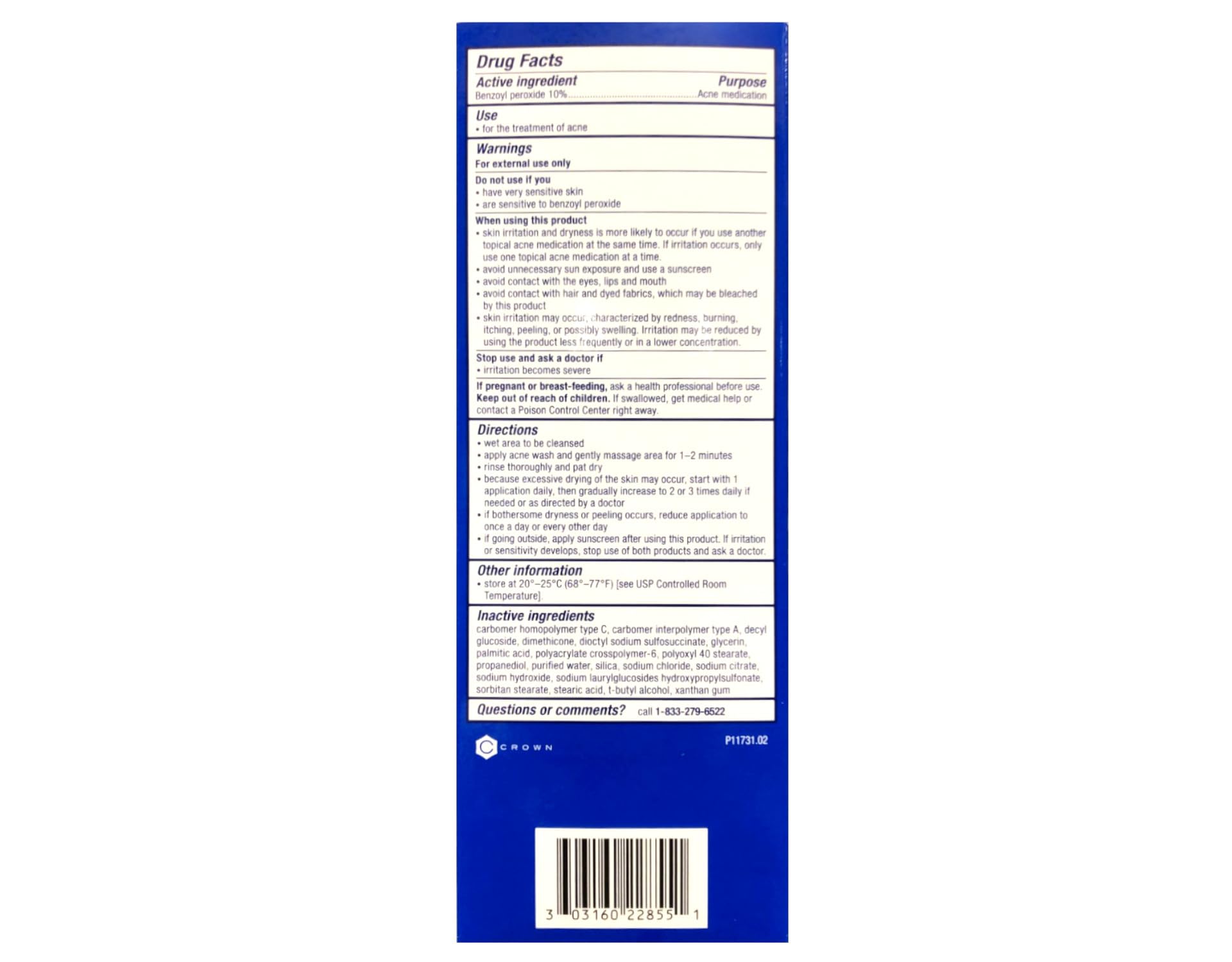 PanOxyl Acne Foaming Wash - 10% Benzoyl Peroxide for Clear Skin | 5.5 Oz Value Pack of 6 | Dermatologist Recommended for Face & Body Acne Treatment | Perfect for Daily Skincare Routine & Teen Acne Care