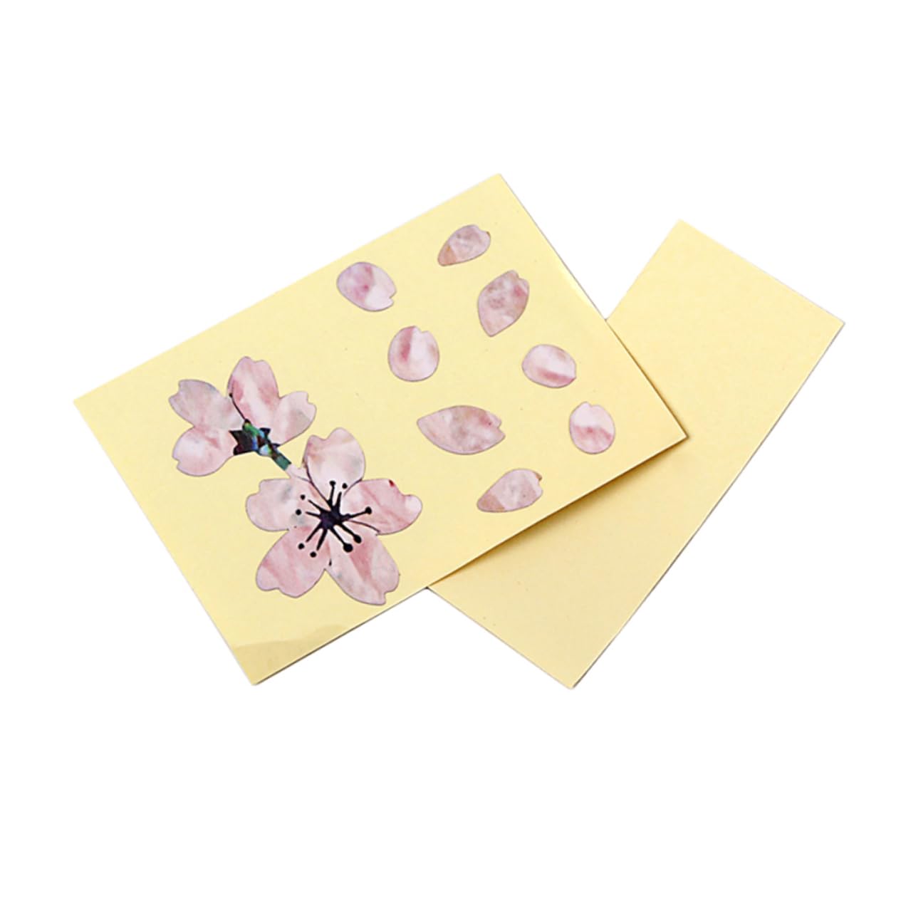 SUPVOX Self-Adhesive Floral Fretboard Markers - Ukulele, Bass & Guitar Inlay Stickers with Sakura Flowers & Dots for Easy Installation | Perfect for DIY Instrument Decoration & Personalization