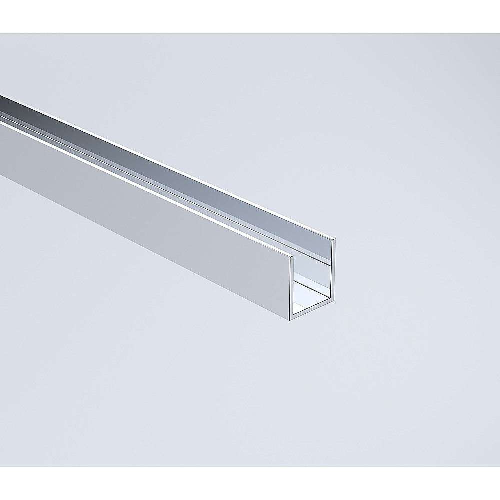 120x110cm Frameless Corner Shower Screen with Chrome Channel & Brass Hinges, Round Knob Handle - Modern Bathroom Glass Enclosure for Walk-in Showers & Spa Style Bathrooms