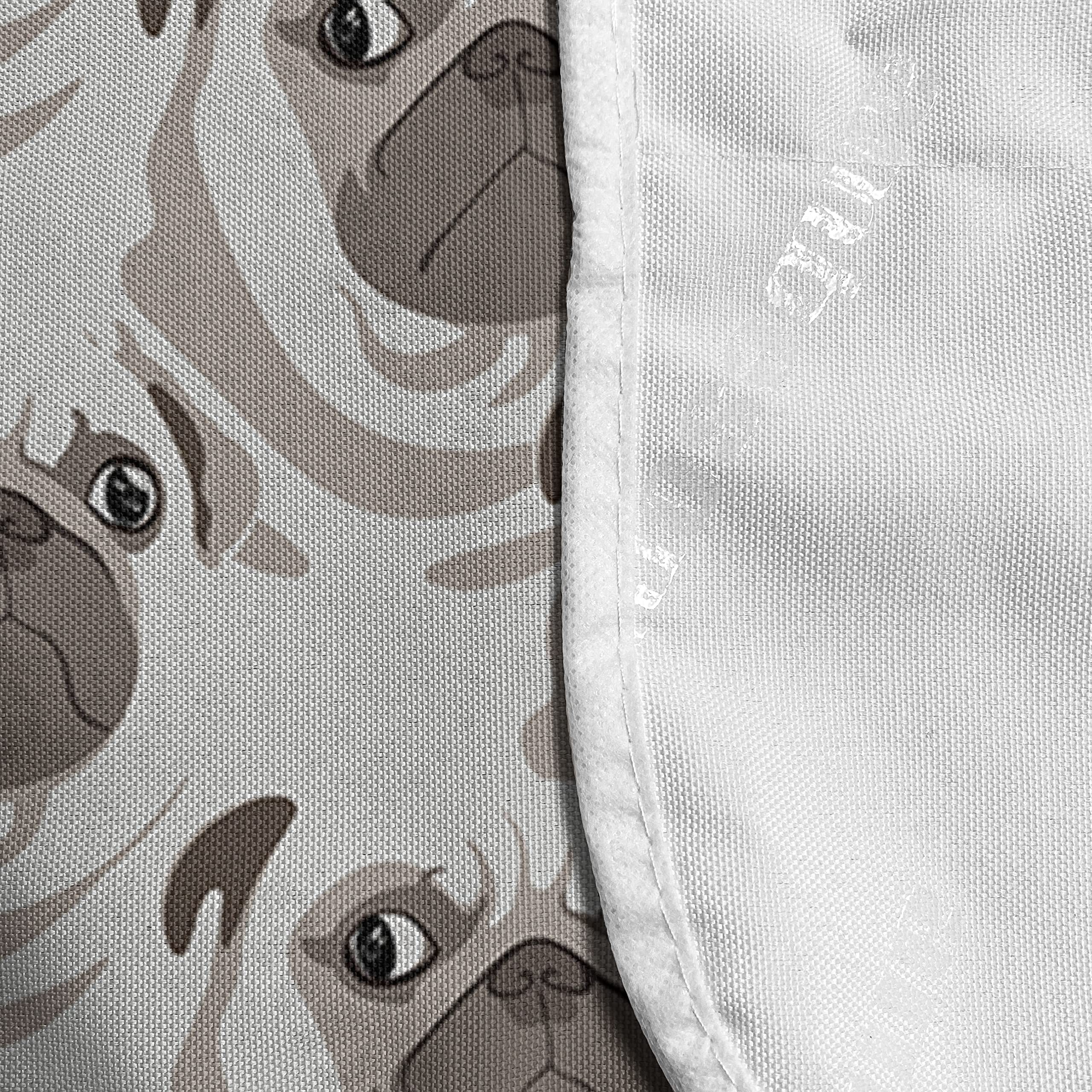 Ambesonne Microwave Oven Cover with Pockets - Water Resistant Pug Dog Meme Design, 36