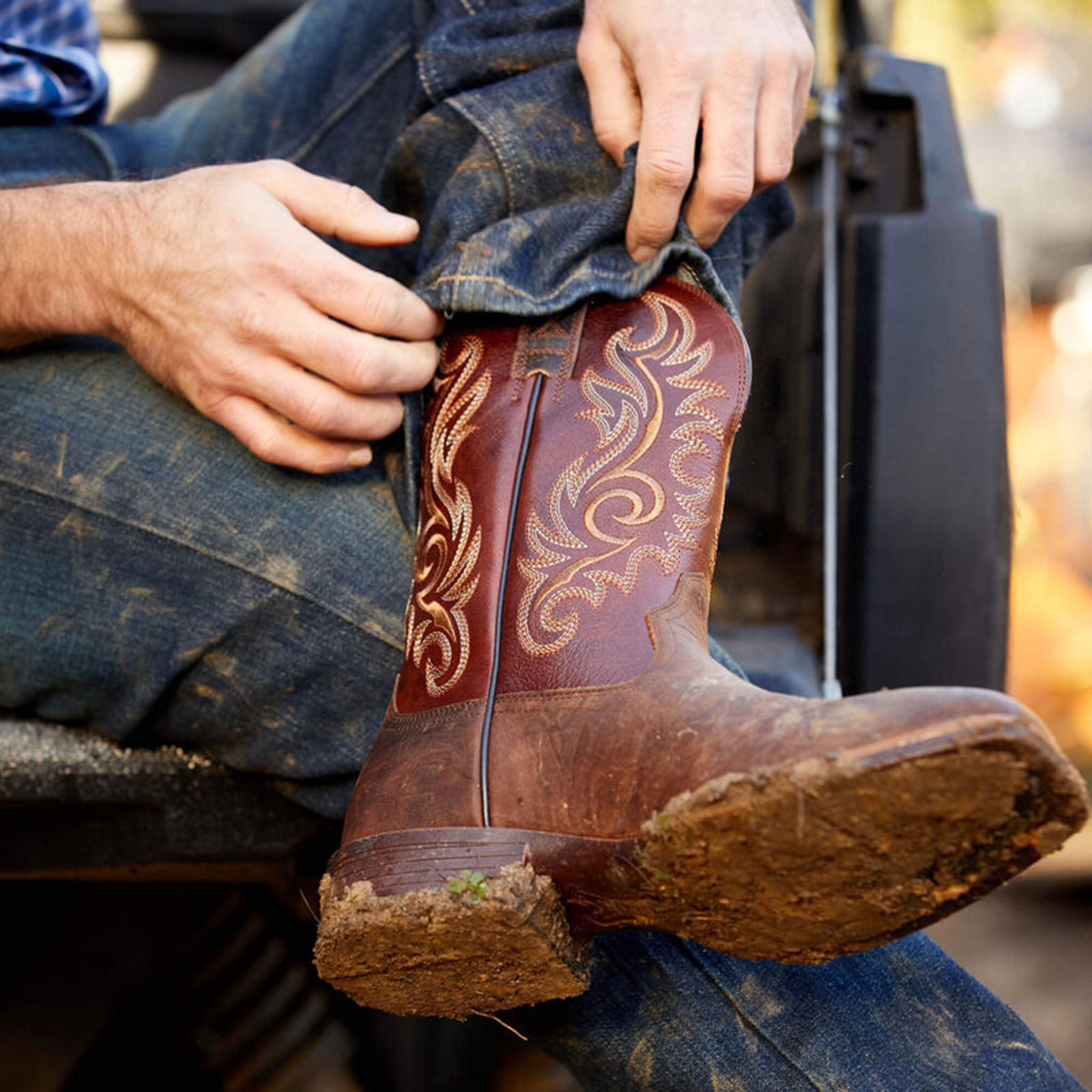 Ariat Men's Lasco Ultra Western Boots - Durable Cowboy Boots for Riding, Work & Casual Wear | Comfortable & Stylish for Ranch, Rodeo & Everyday Use