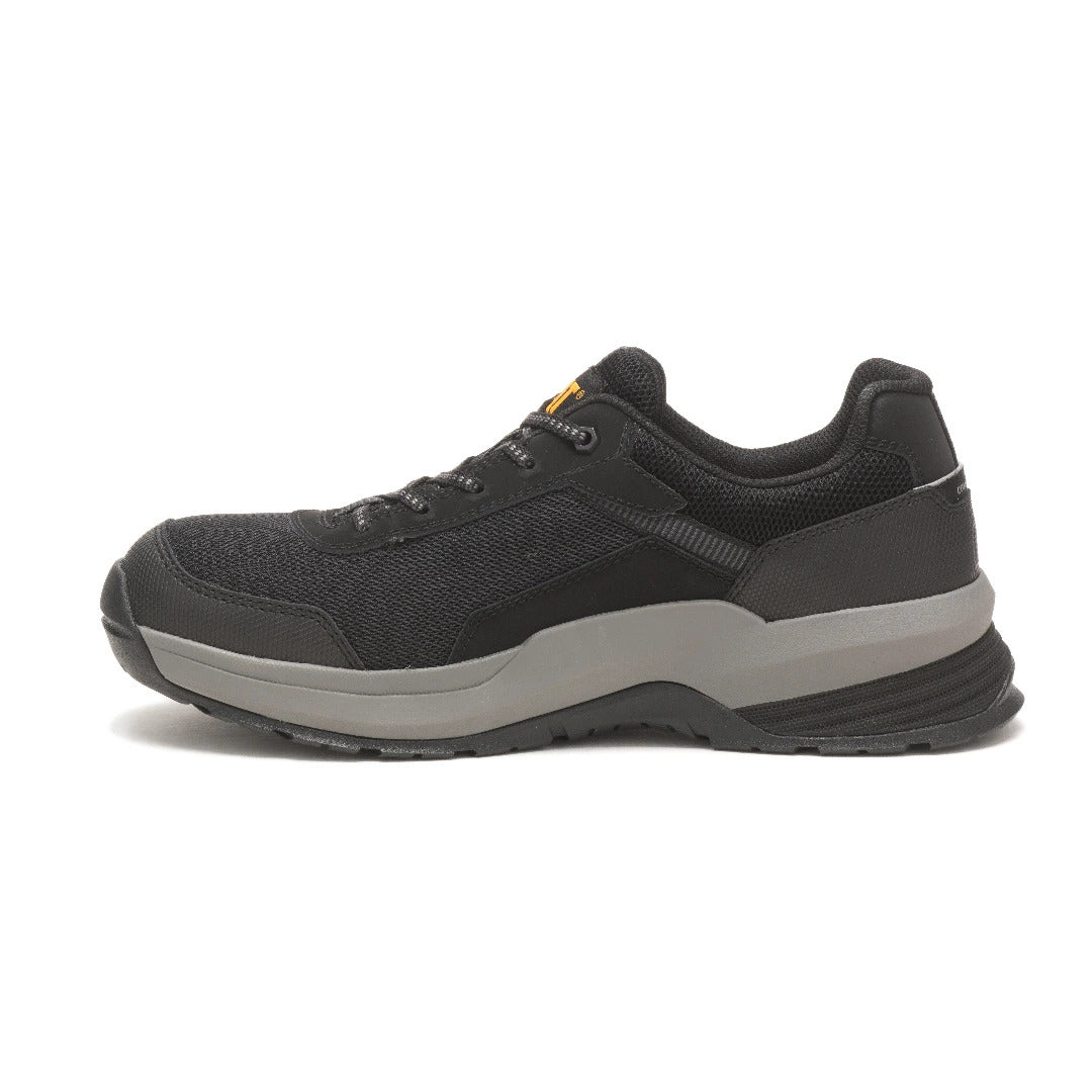 Caterpillar STREAMLINE 2.0 ASTM F2413 Safety Work Shoes - Black Mesh Composite Toe for Men | Lightweight & Comfortable for Construction, Warehouse & Industrial Work