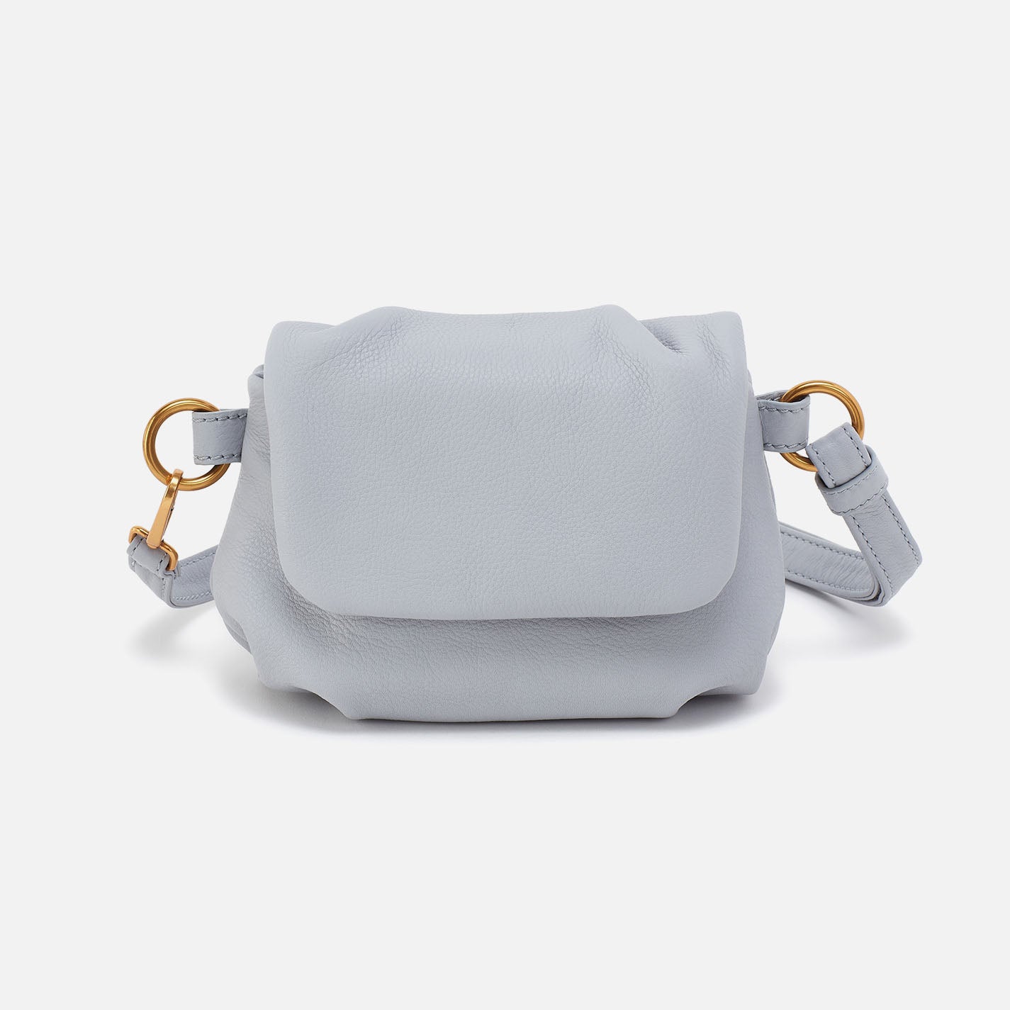 Harley Crossbody Sling Bag - Genuine Pebbled Leather Handbag for Women, Blue Pearl Color - Perfect for Travel, Shopping & Everyday Use