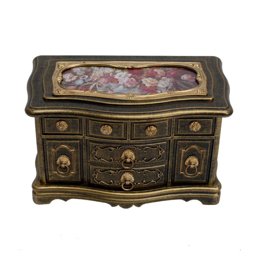 Vintage 3-Layer Music Jewelry Box with Spinning Ballerina - Jewelry Organizer for Women, Girls & Kids - 6 Color Options (Jewelry Box C) - Perfect for Gift Giving, Bedroom Decor & Jewelry Storage