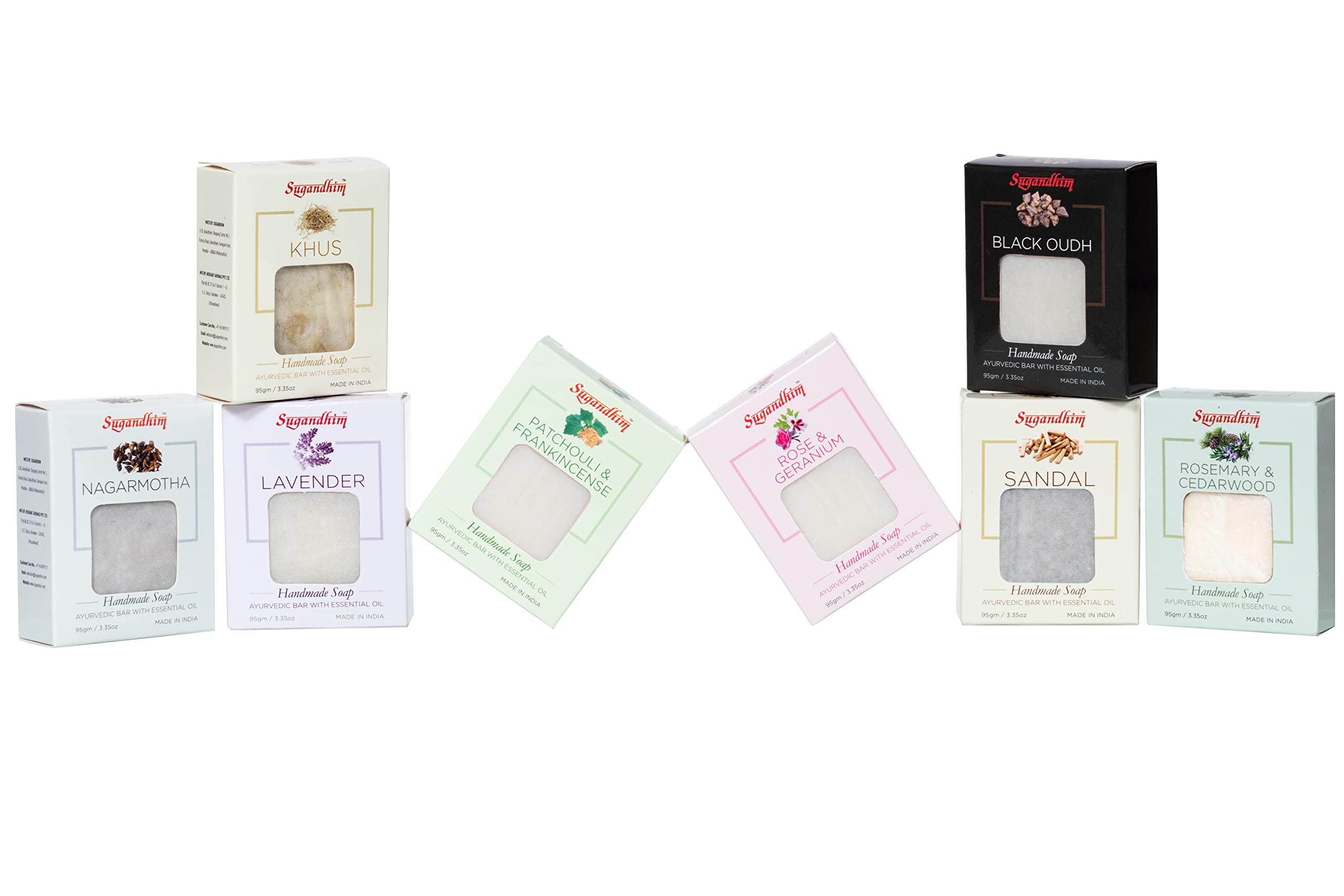 Sugandhim Handmade Nagarmotha Ayurvedic Soap - 95g Natural Luxurious Bath Bar for Face & Body | Moisturizing, Exfoliating & Aromatherapy | Perfect for Spa, Gifting & Daily Skincare Routine