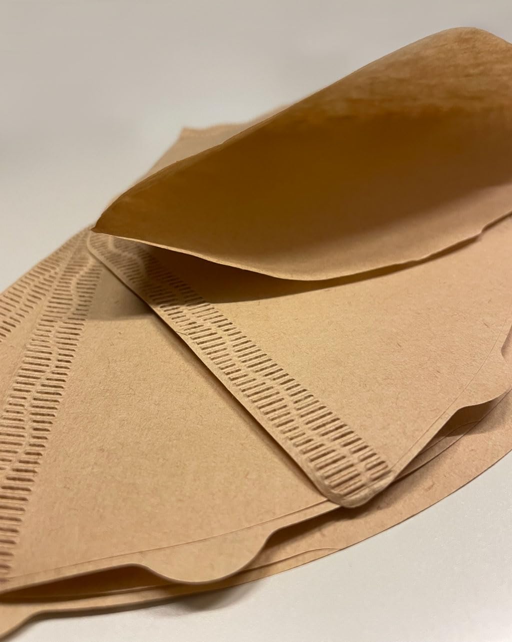 Unbleached Natural Cone-Shaped Coffee Filter Paper by Konos - Emma Series for American Coffee, 100-Pack (Makes Up to 2 Cups) | Perfect for Home Brewing, Office Use & Camping Trips