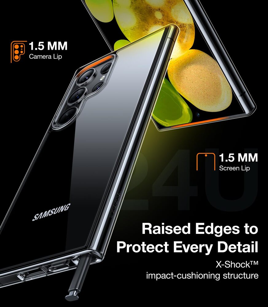 Samsung Galaxy S24 Ultra/S24+ Screen Protector - Diamond Clear Tempered Glass with HD Clarity & Anti-Scratch for Ultimate Protection - Perfect for Work, Gaming & Daily Use